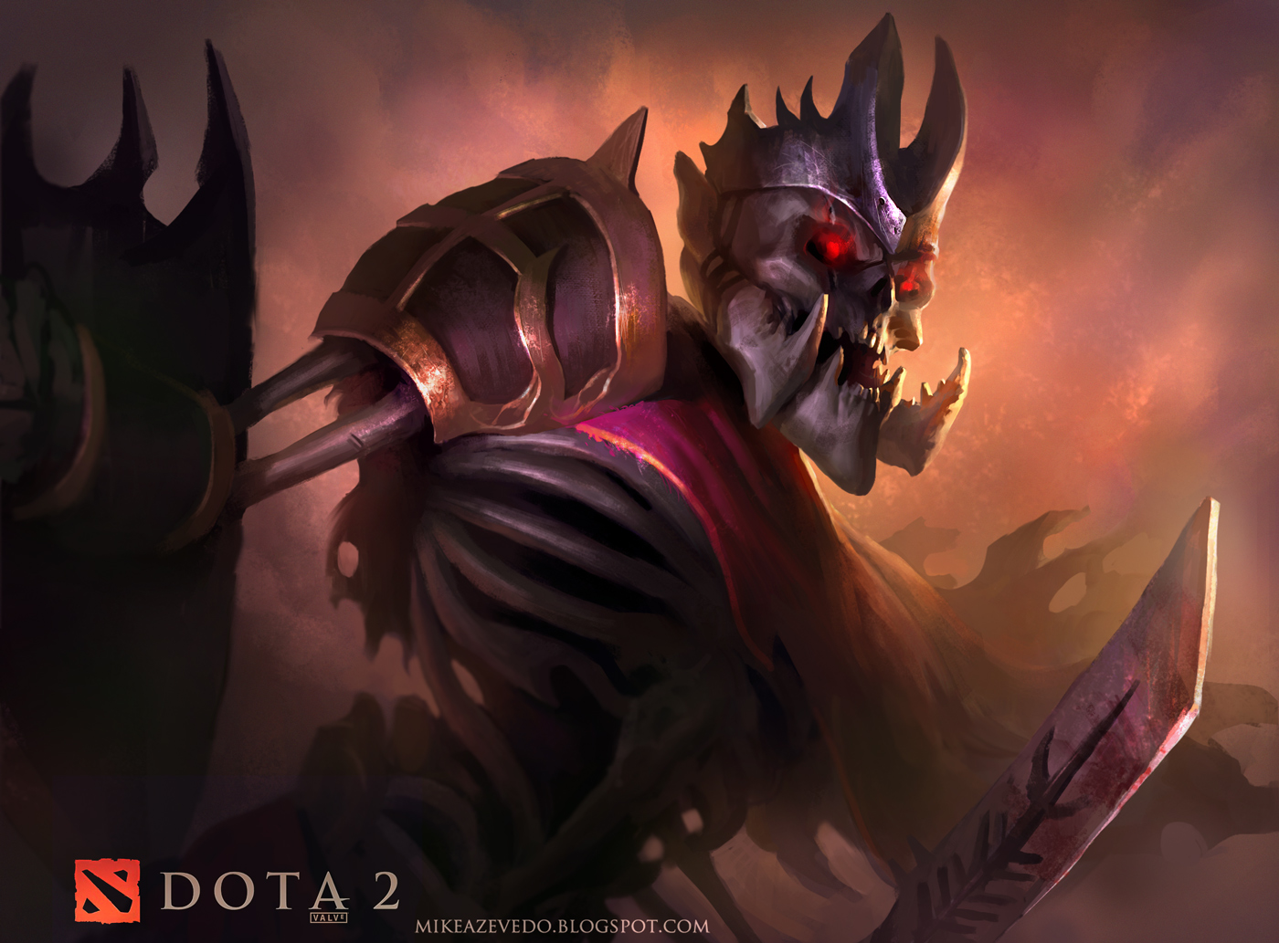 Wk dota 2. Skeleton King Dota 2. Король Леорик дота 2. Skeleton King Dota 2 арт. Wraith King Skeleton King.