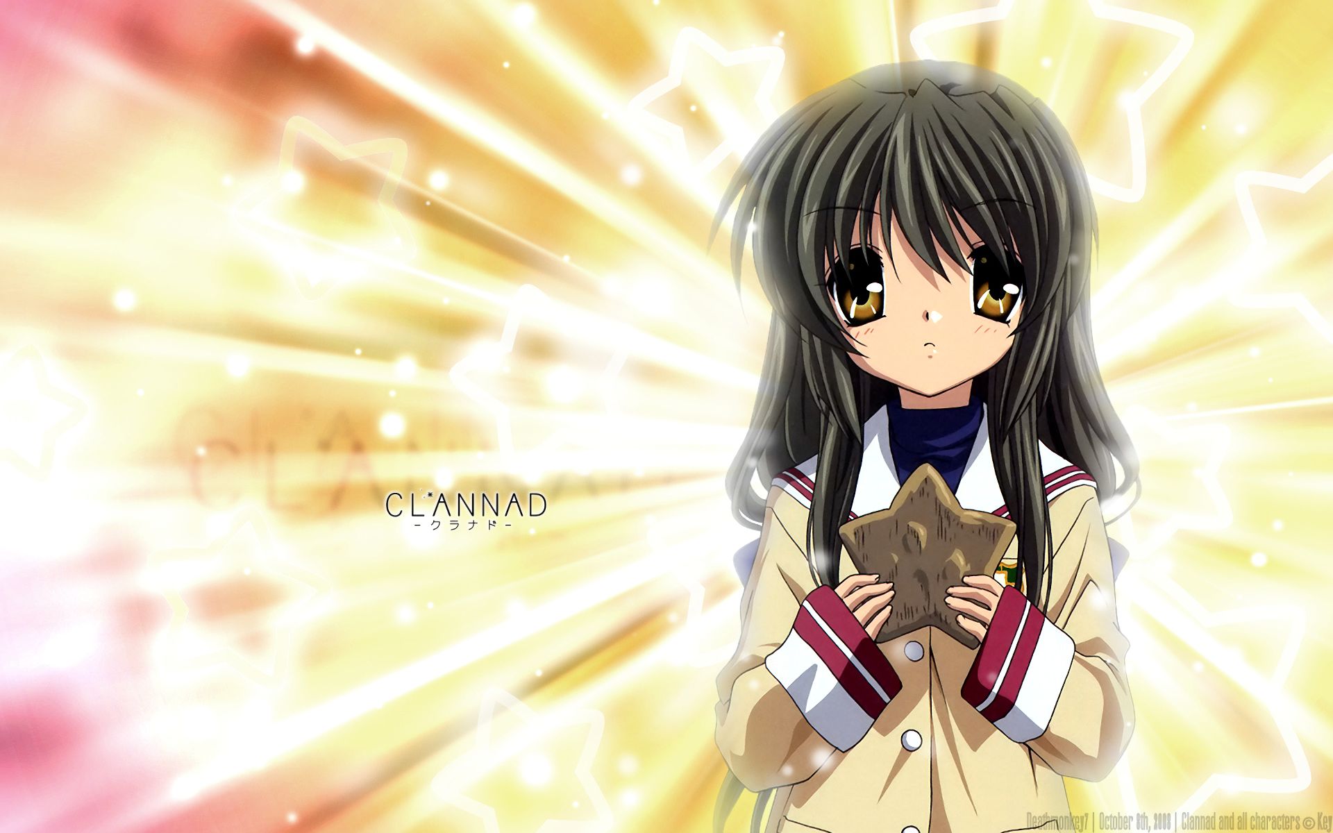 Download A Solemn Moment With Tomoya Okazaki, Protagonist Of Clannad  Wallpaper | Wallpapers.com