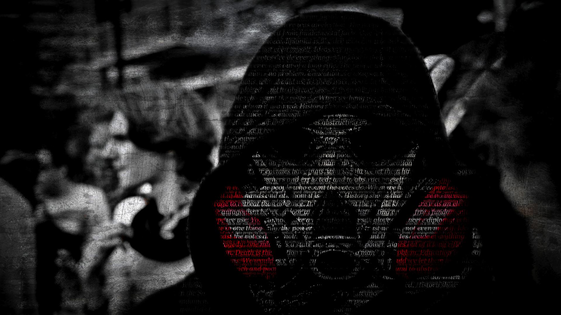 anarchy, mask, dark, gas mask Full HD