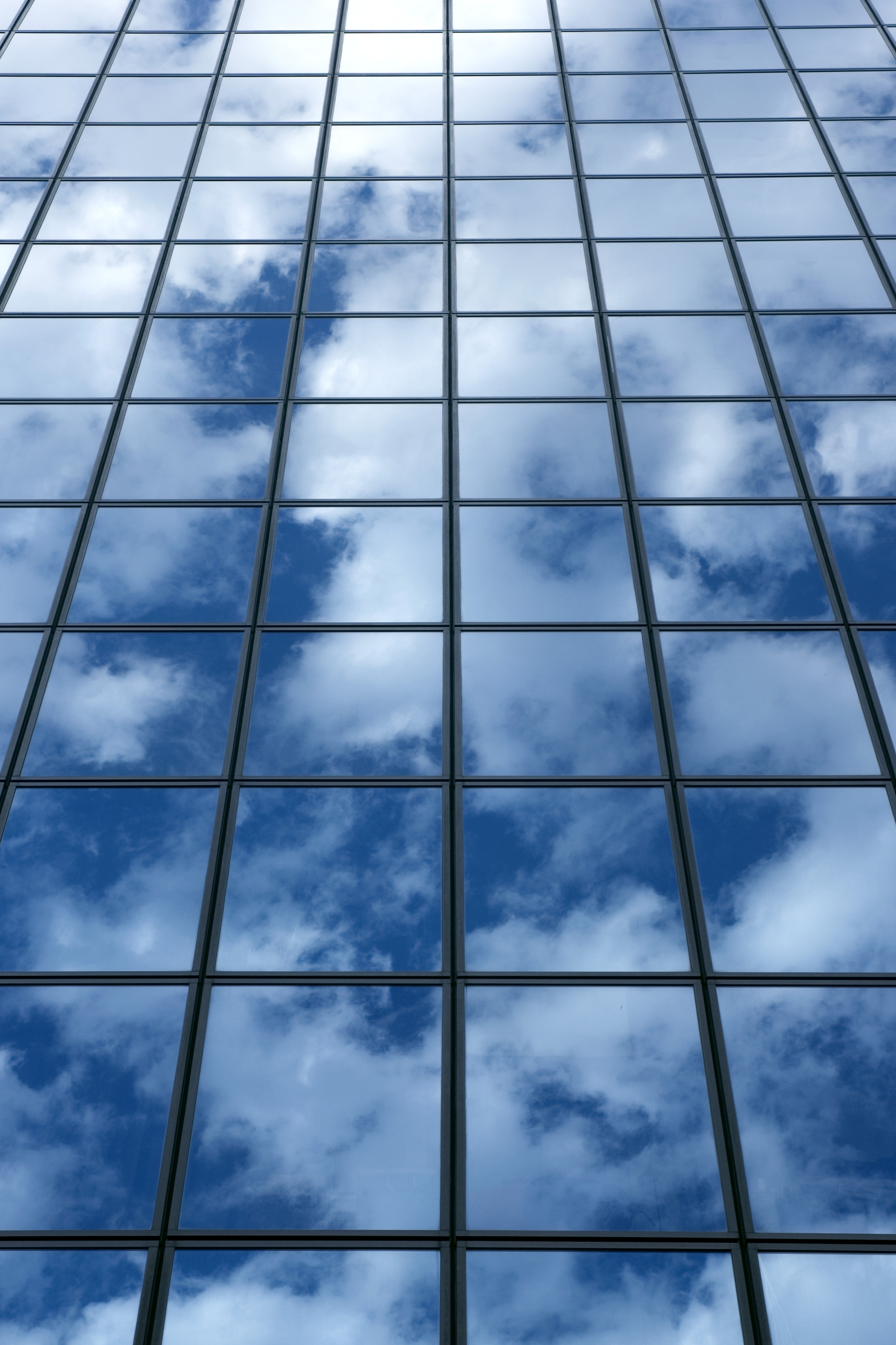 Free download wallpaper Sky, Reflection, Facade, Wall, Minimalism on your PC desktop