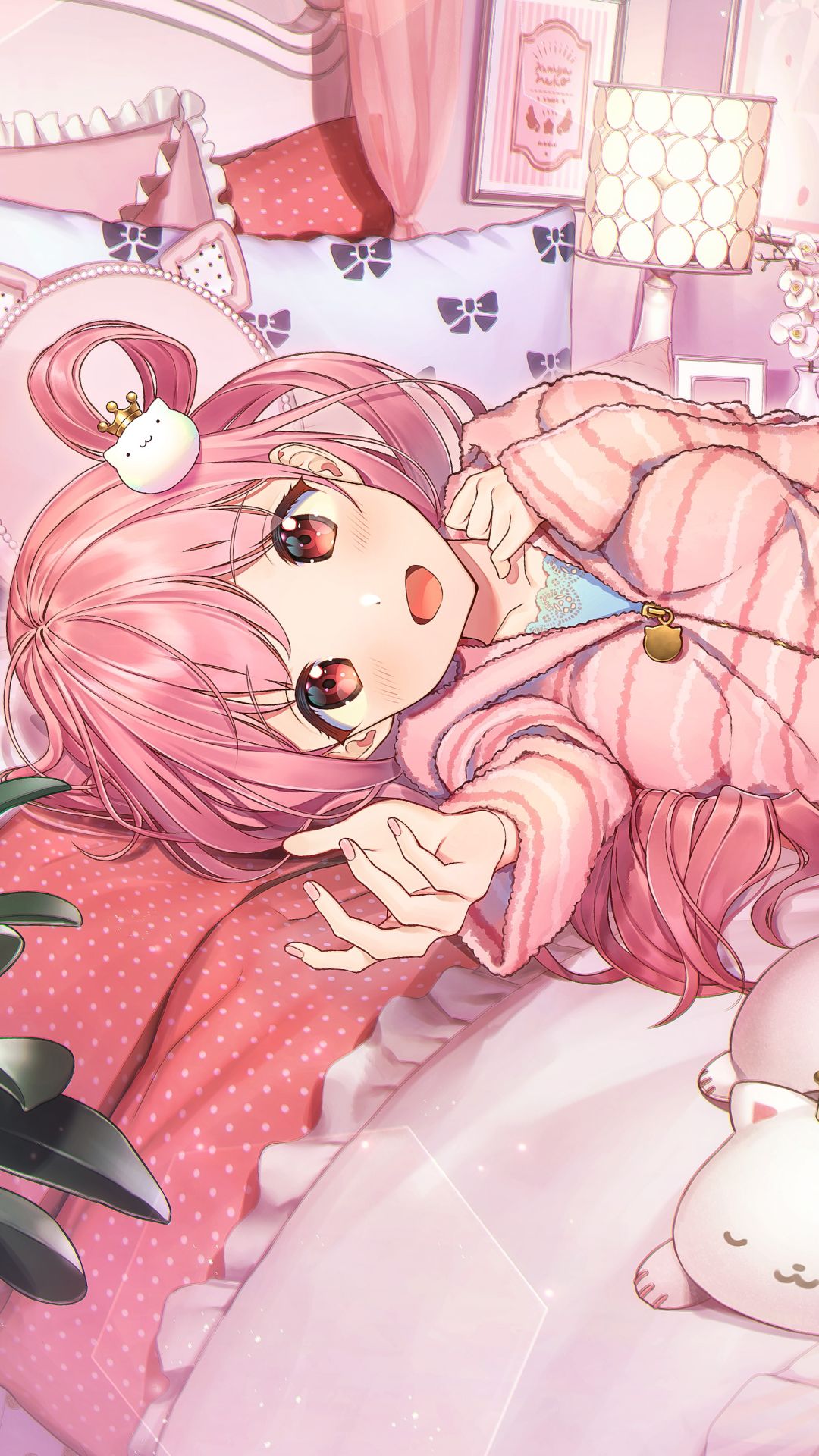 HD wallpaper: pink hair, cat girl, anime, anime girls | Wallpaper Flare