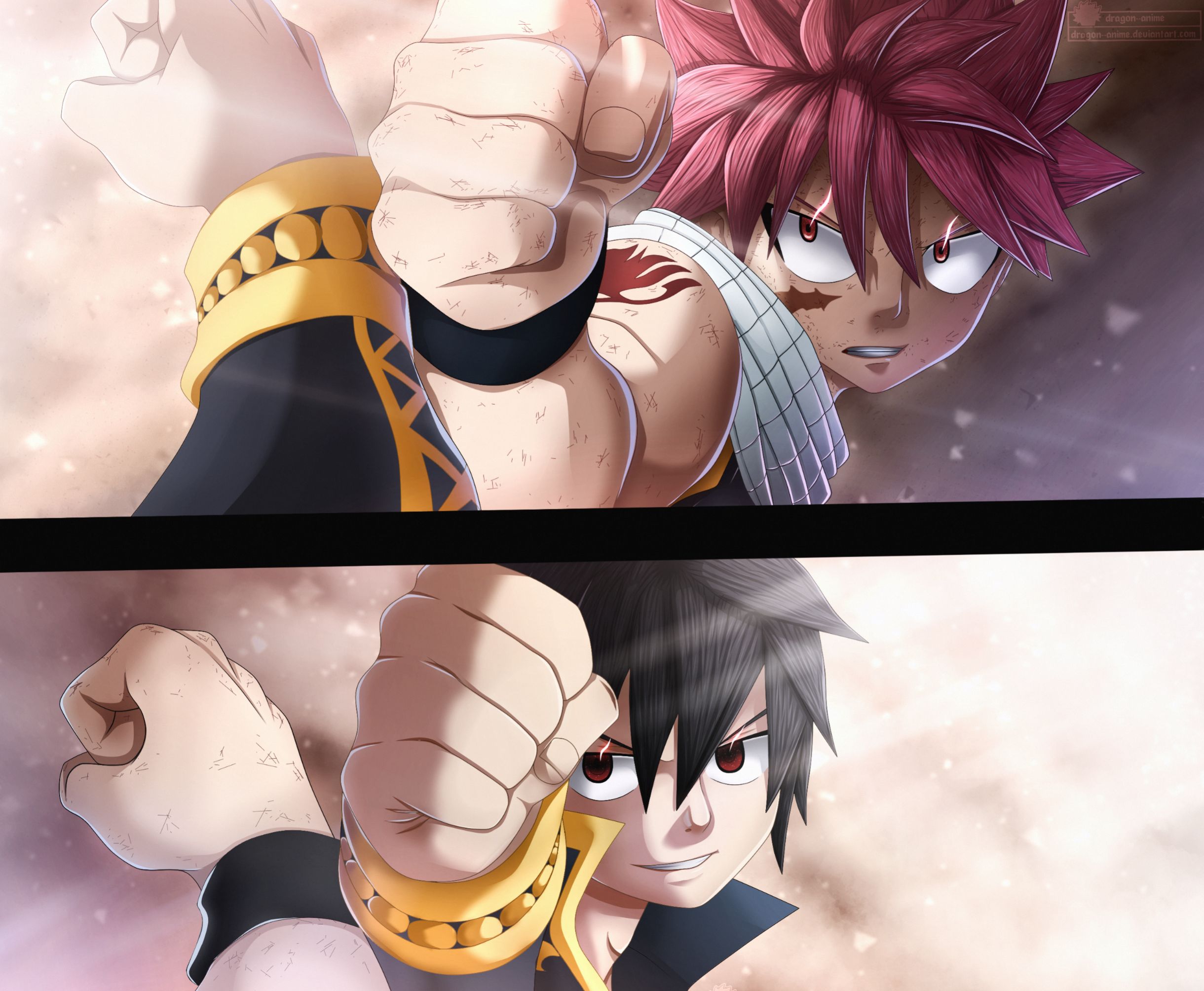 Download mobile wallpaper Anime, Fairy Tail, Natsu Dragneel, Zeref Dragneel for free.