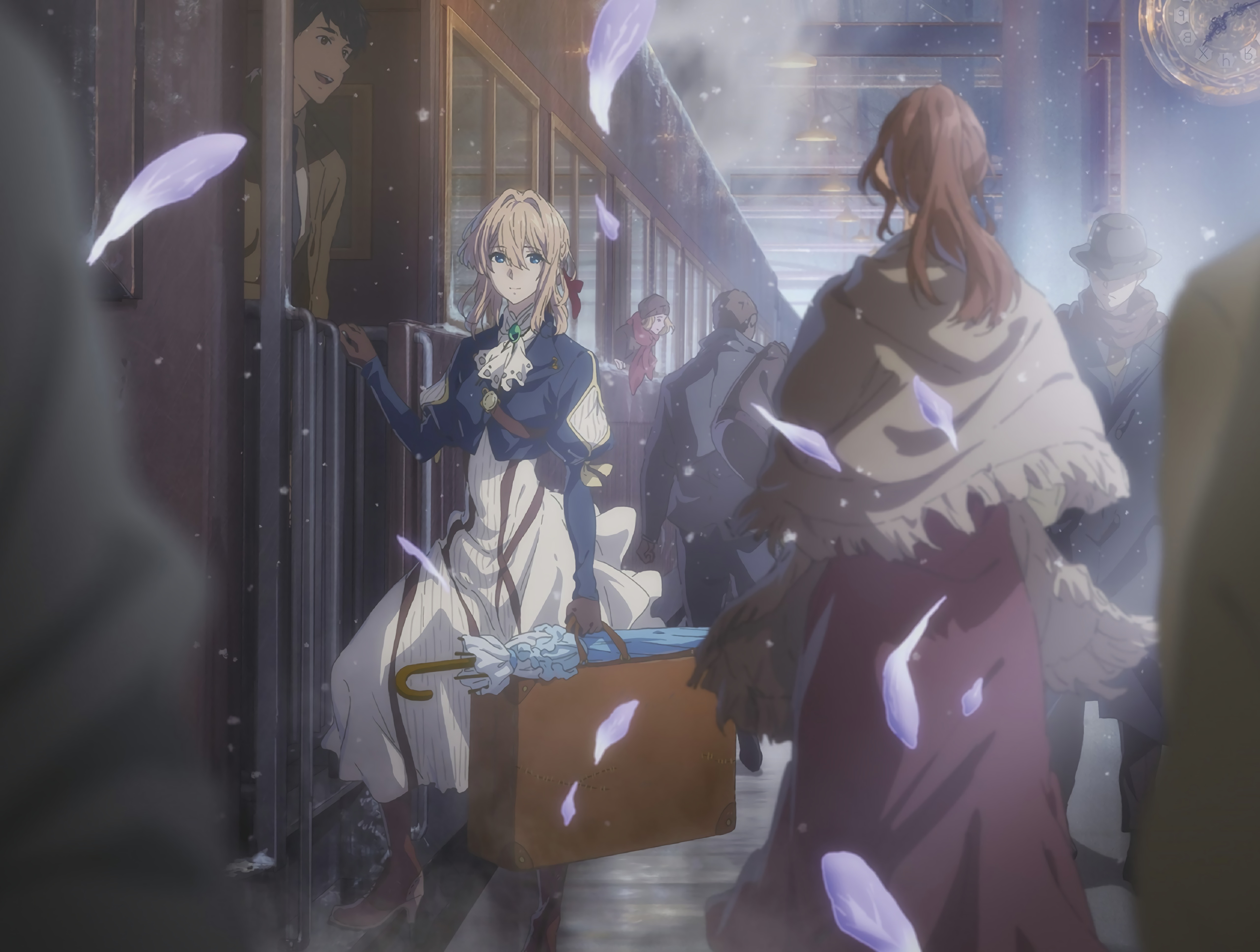 Violet Evergarden с цветком