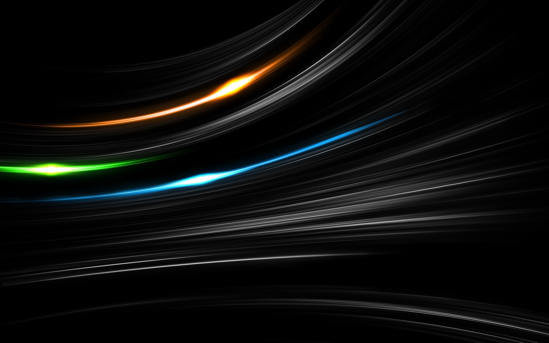 black, abstract, lines, colors Full HD