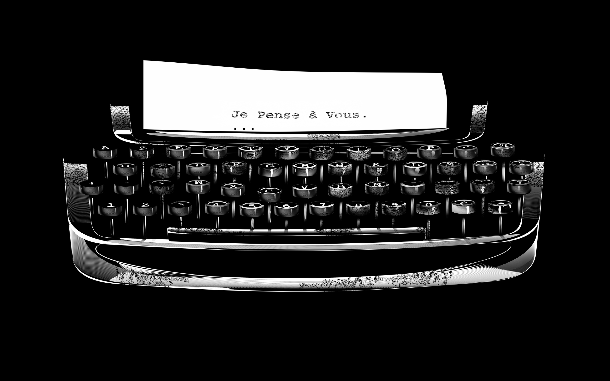 man made, typewriter