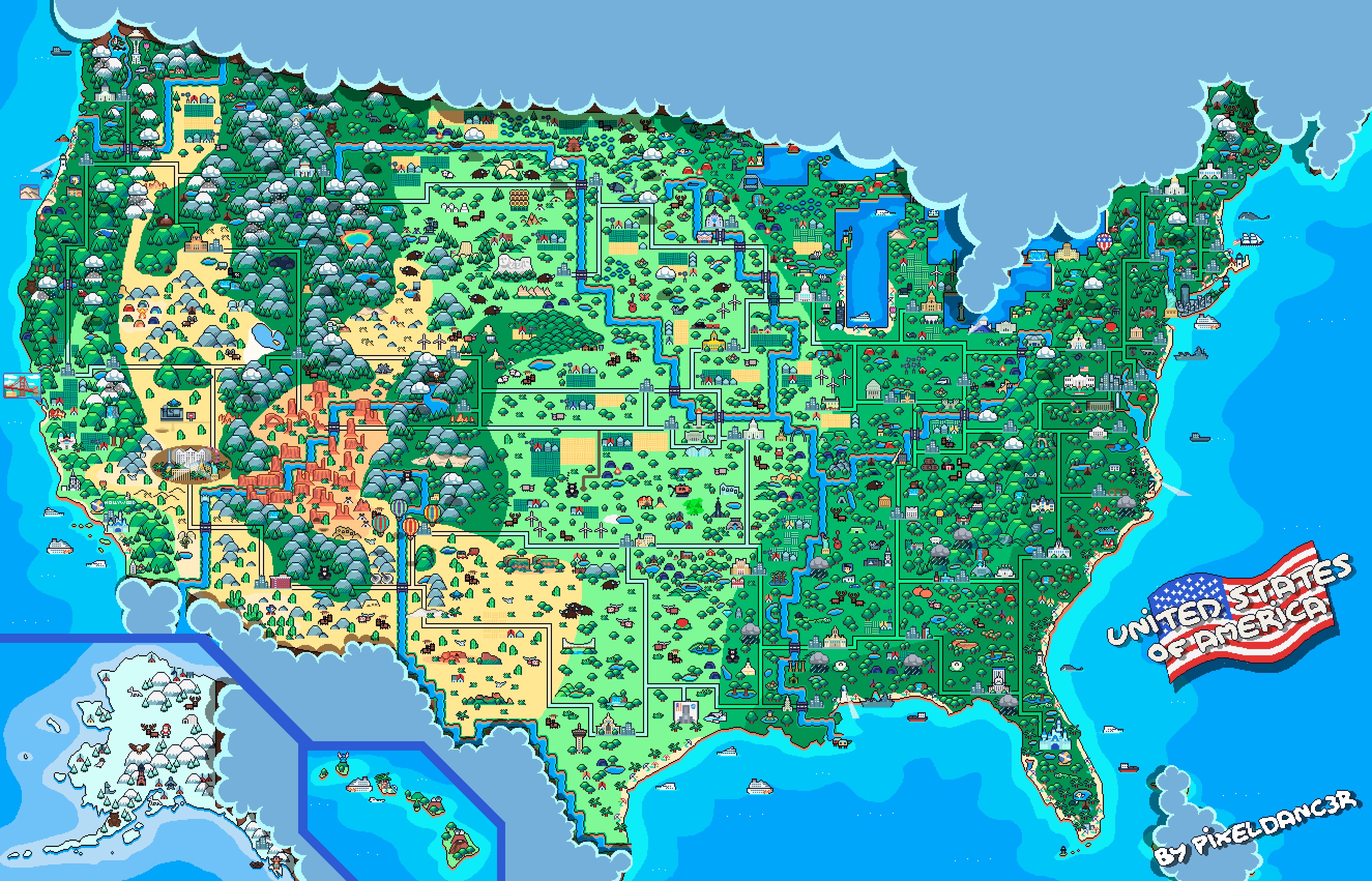 Пиксельная карта