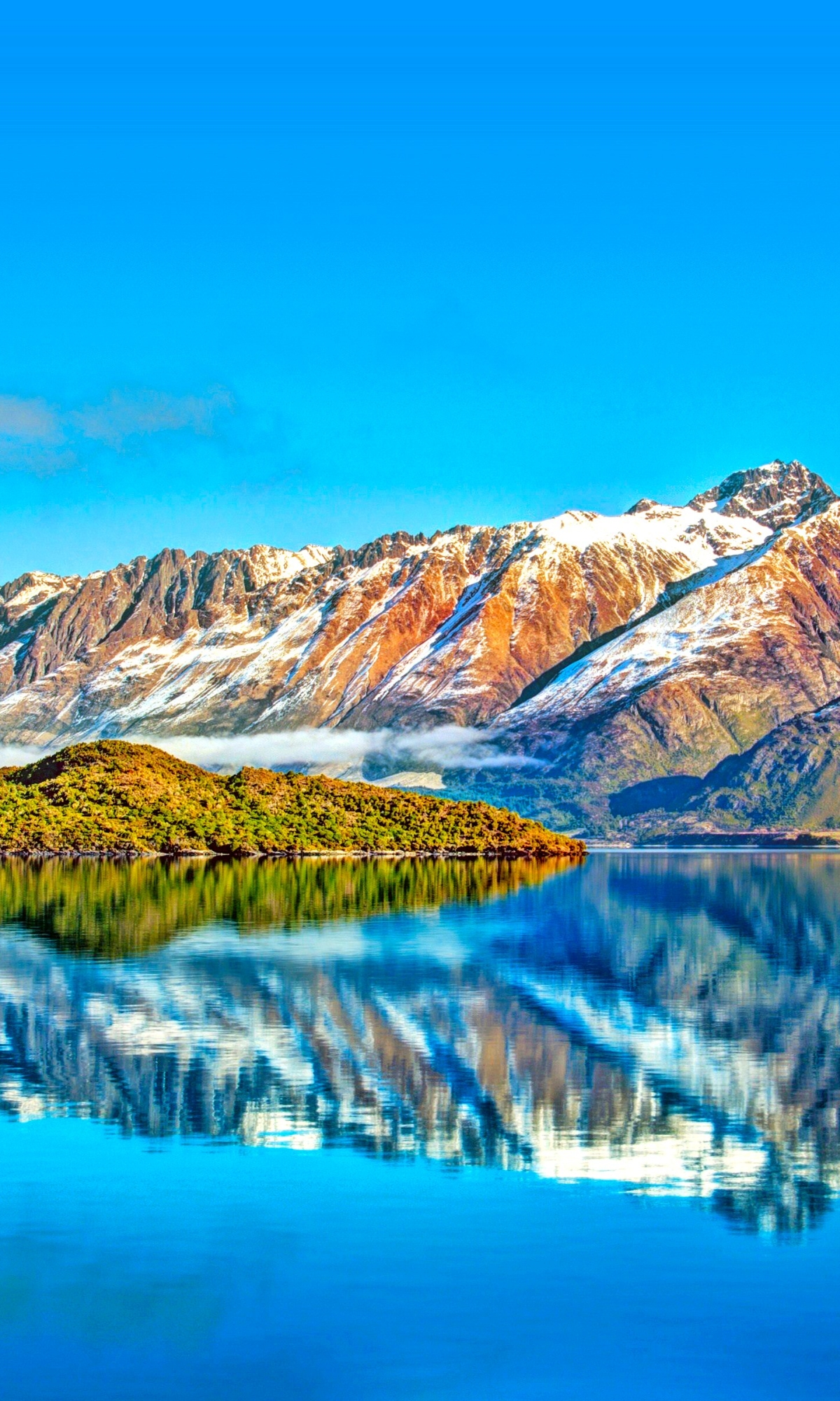 HD wallpaper earth, lake wānaka, reflection, scenic, mountain, lake, lakes