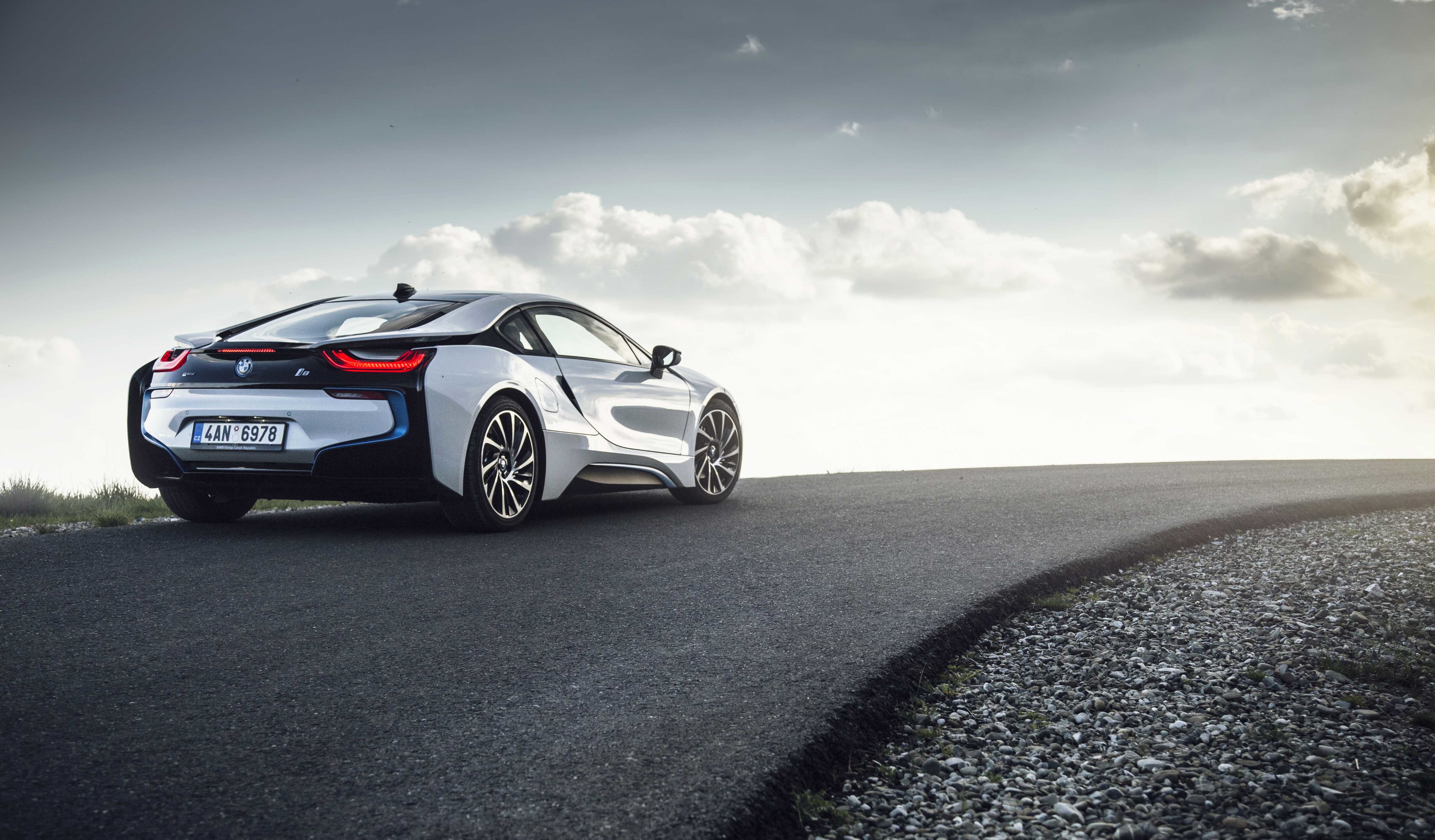 Download mobile wallpaper Bmw I8, Road, Back View, Rear View, Cars for free.
