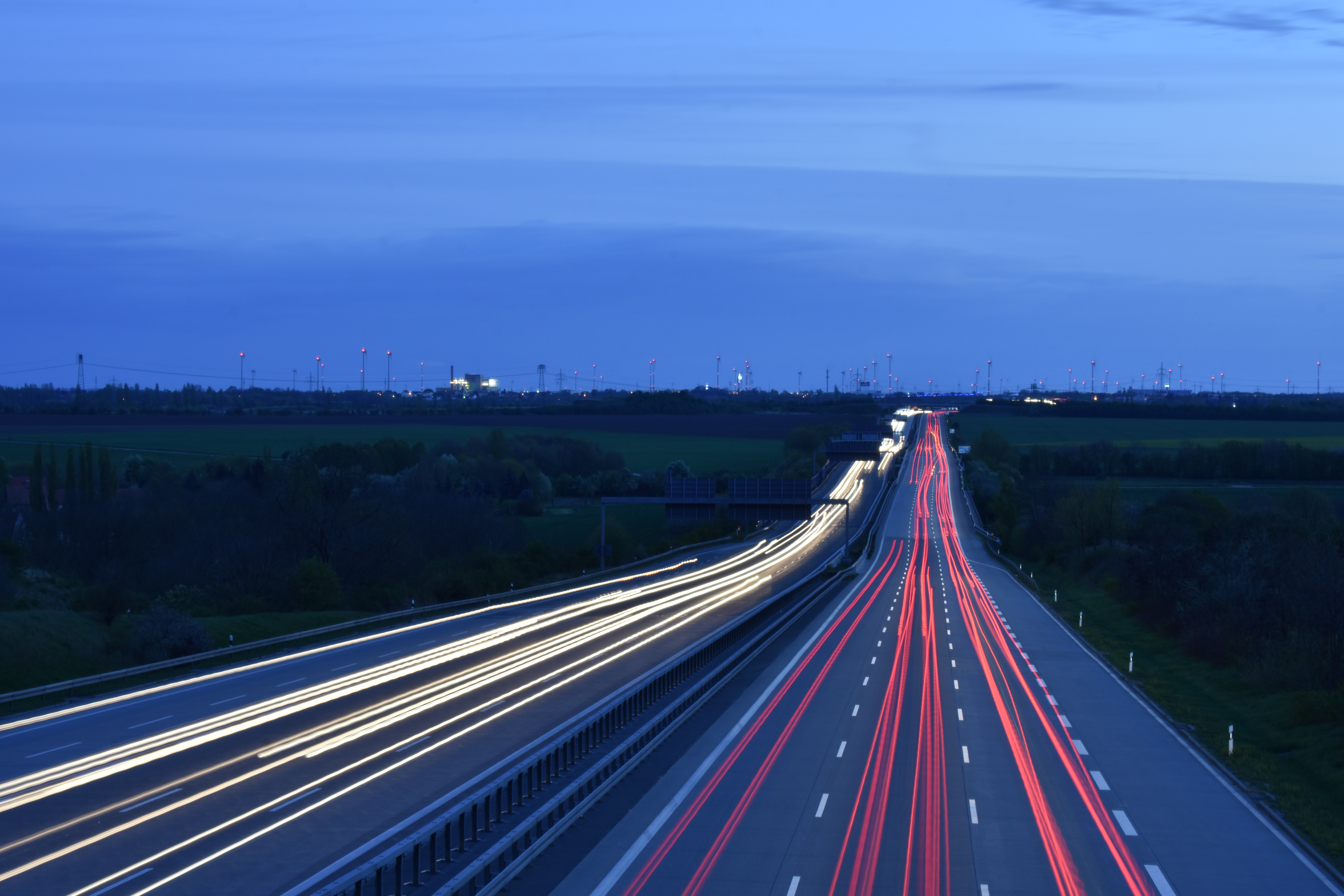 Download mobile wallpaper Movement, Traffic, Road, Evening, Nature for free.