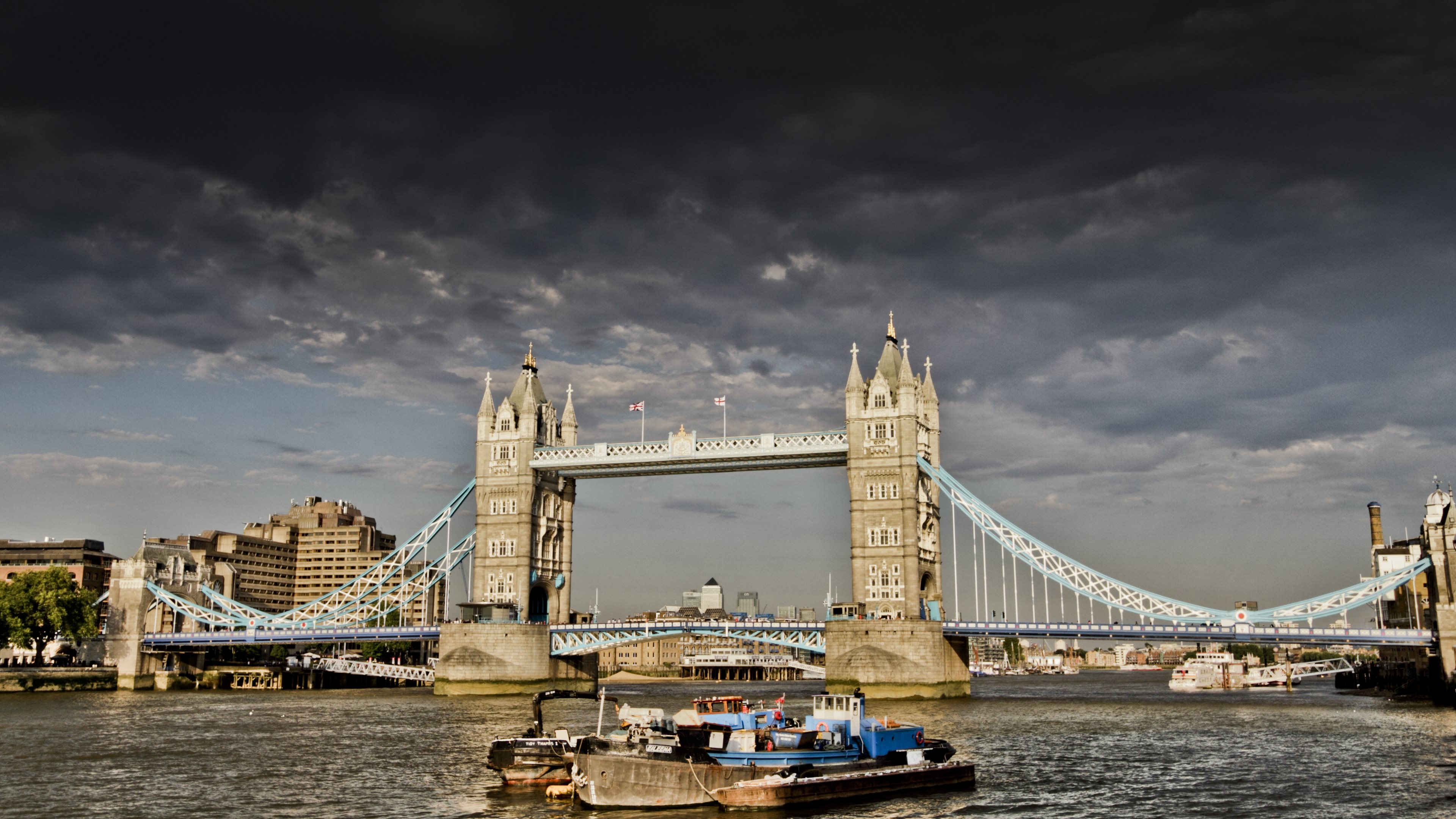 man made, tower bridge, london, bridges 2160p
