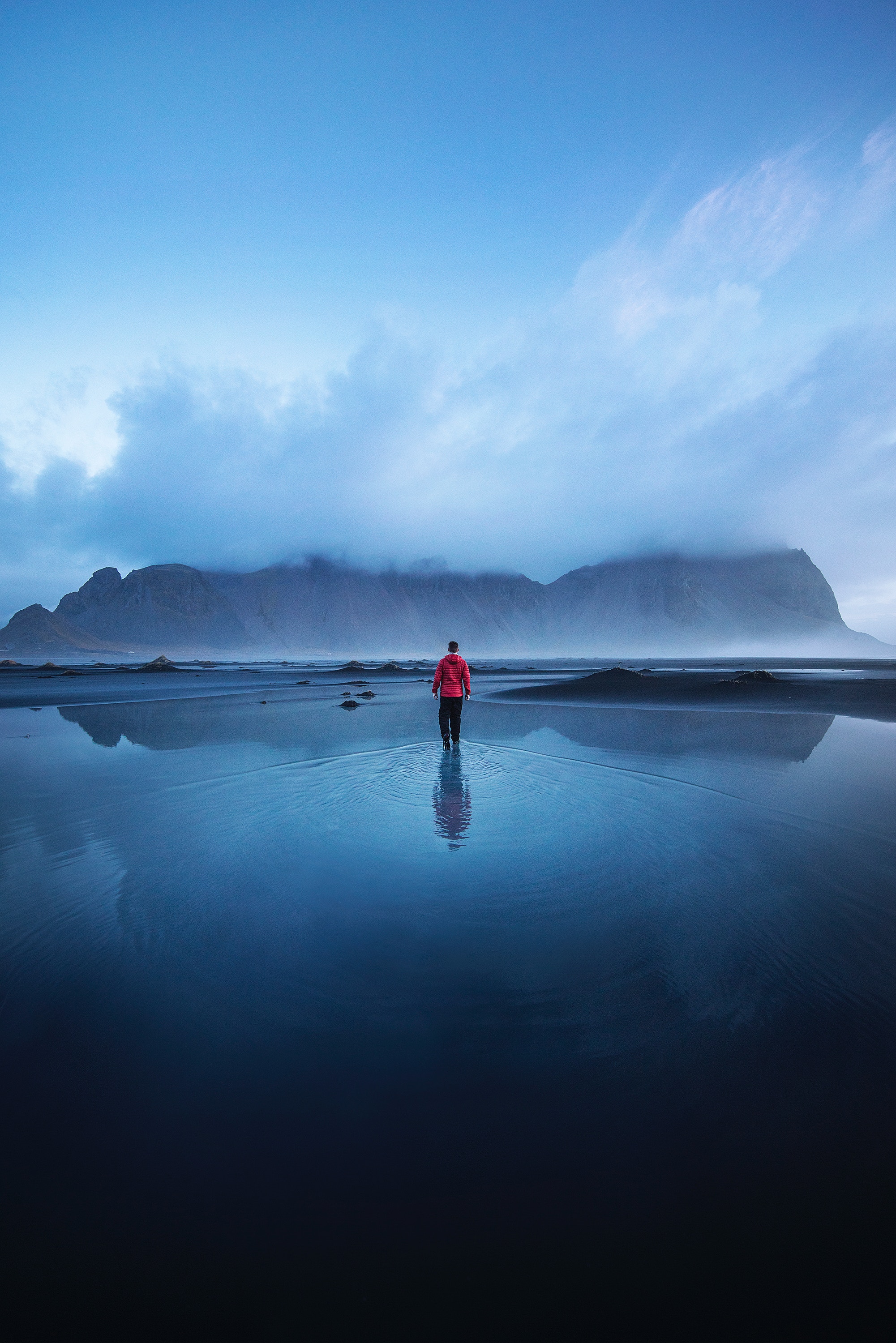 無料モバイル壁紙山, 隠遁, プライバシー, 霧, アイスランド, 湖, 寂しさ, 自然, 孤独をダウンロードします。