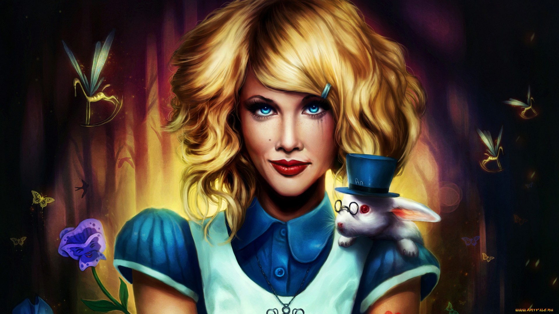 Алиса в стране чудес портрет Алисы