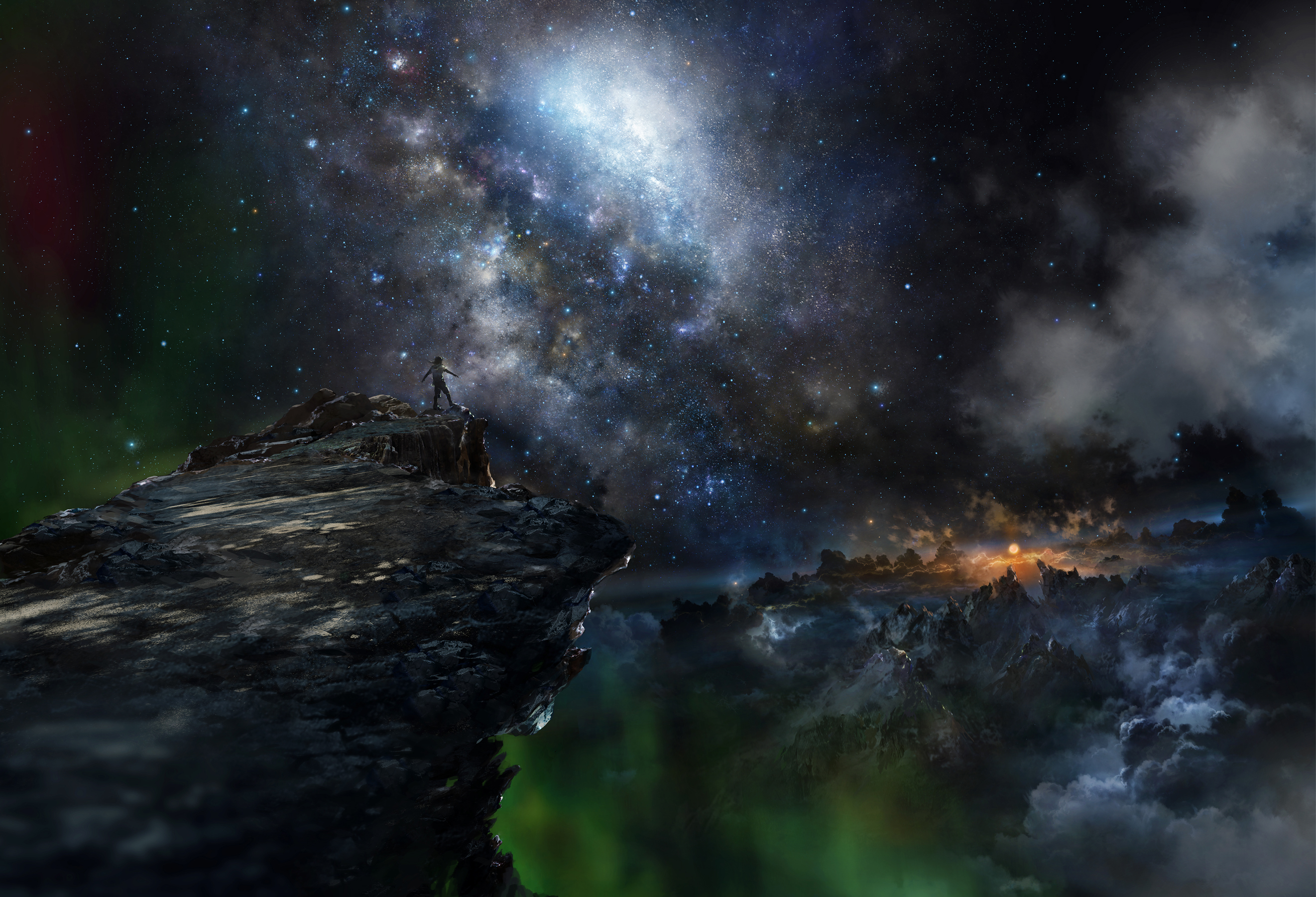 Download mobile wallpaper Landscape, Sci Fi, Star, Scenic for free.
