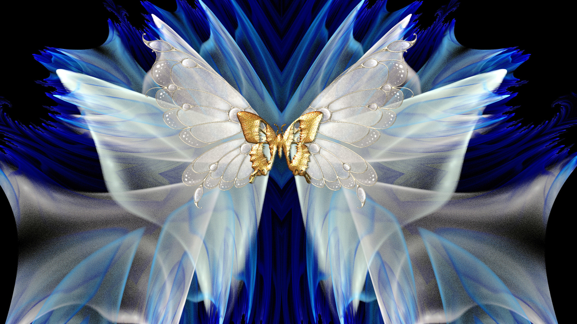 золотая бабочка фото