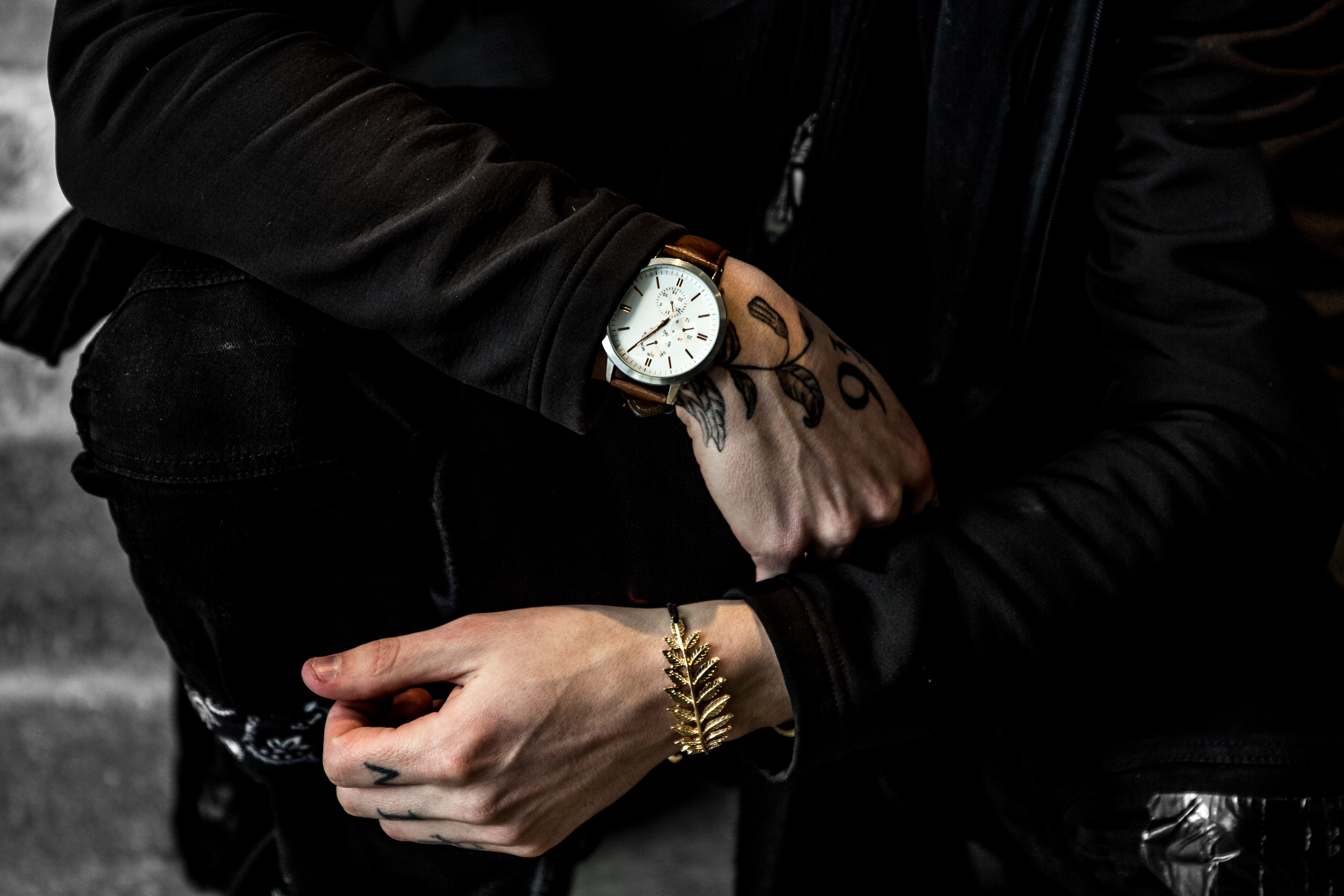 wrist watch, tattoos, hand, miscellanea, miscellaneous, tattoo, wristwatch, accessory, bracelet
