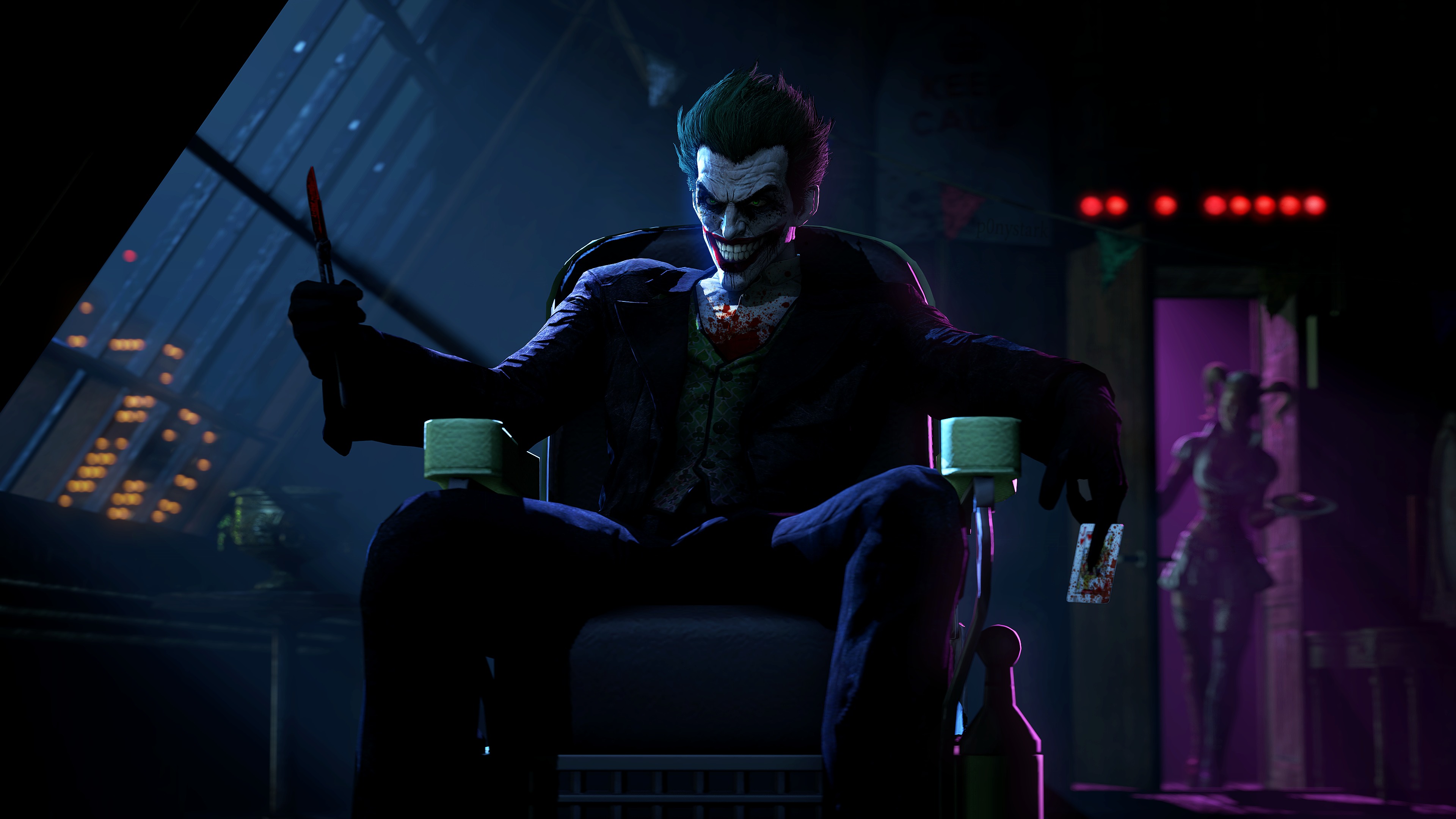 vertical wallpaper joker, batman: arkham origins, video game, batman