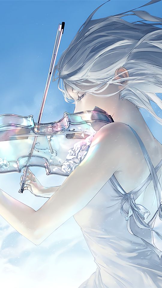 Anime girl playing violin . by hikidrawings on DeviantArt