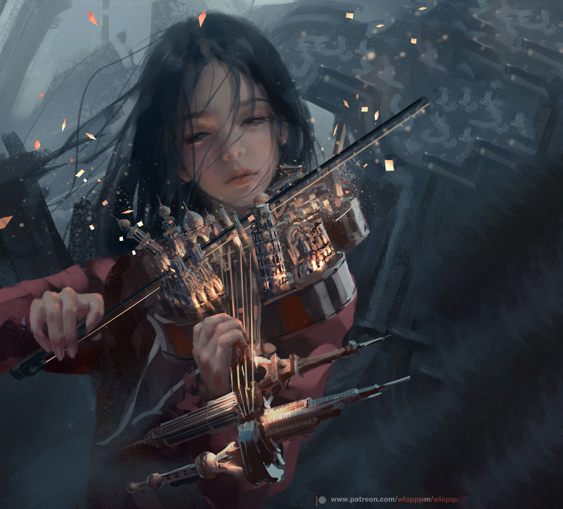 violin, fantasy, women, violinist High Definition image