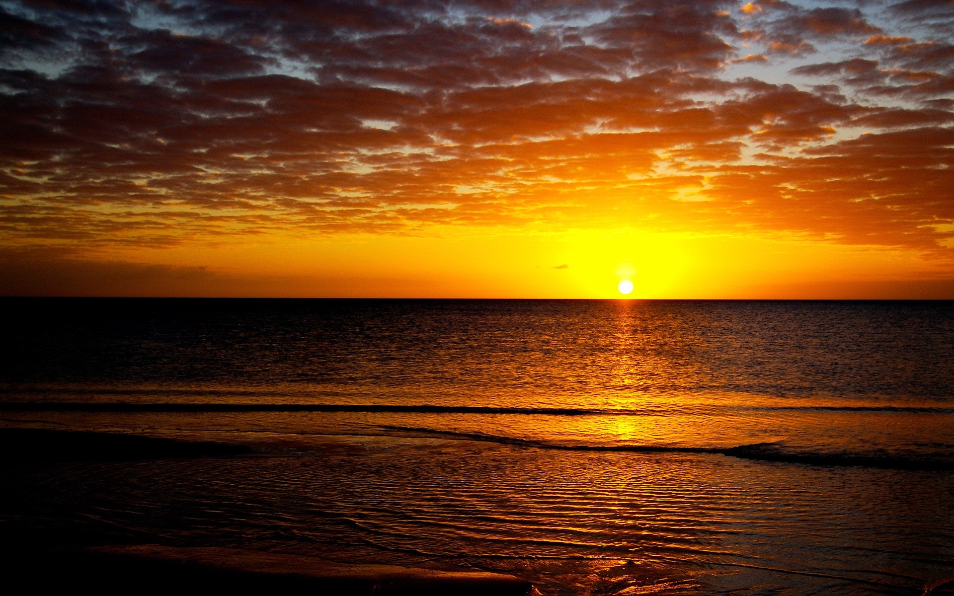 Download mobile wallpaper Landscape, Sky, Sun, Sunset, Sea for free.