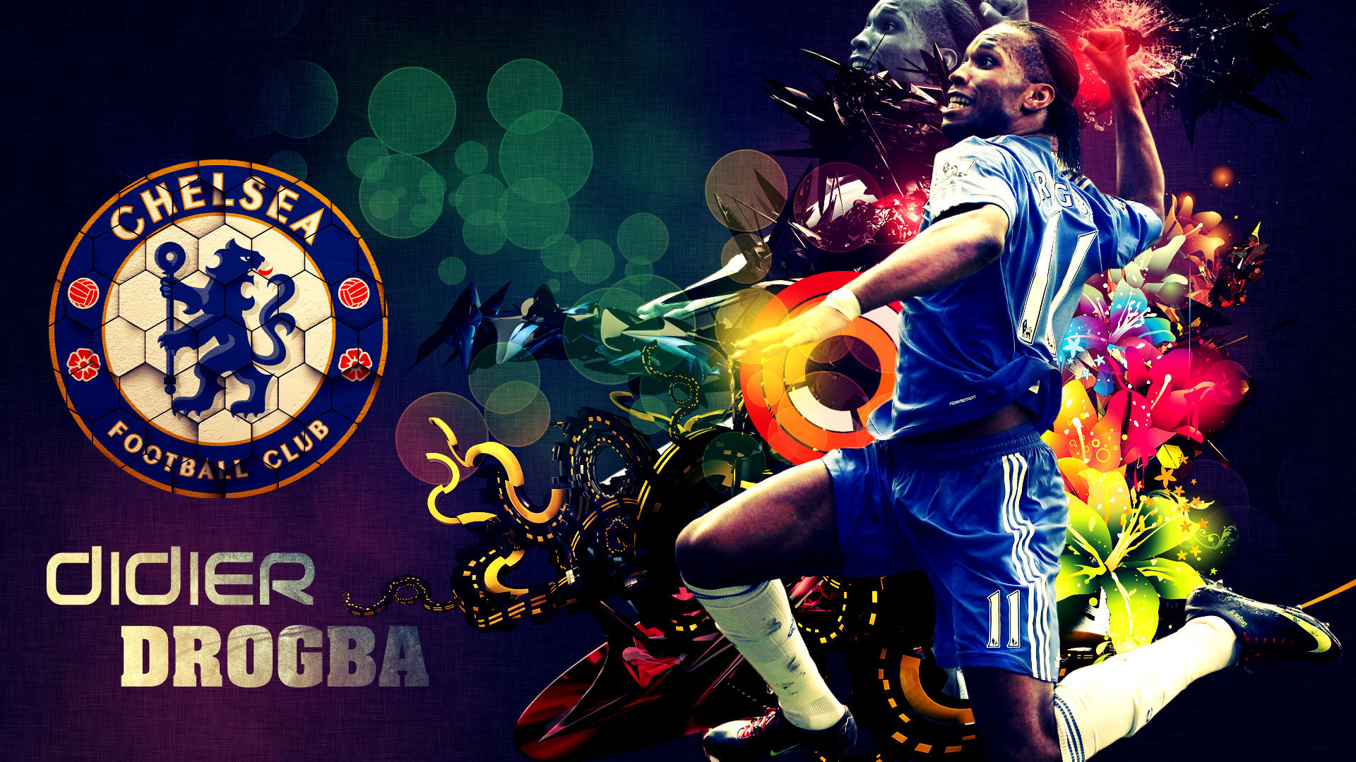 Didier Drogba Chelsea обои