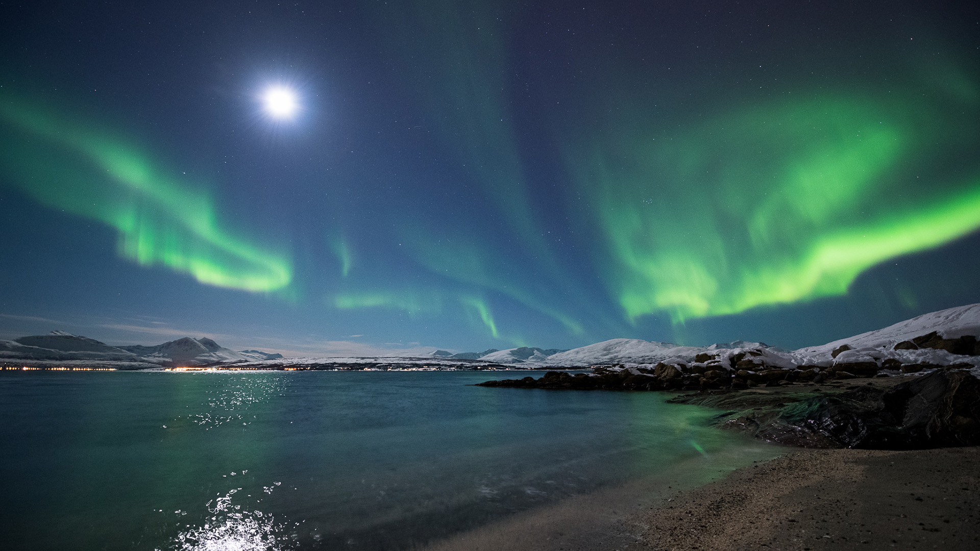 earth, aurora borealis, arctic, aurora australis, lake, light, nature, night, sky Smartphone Background