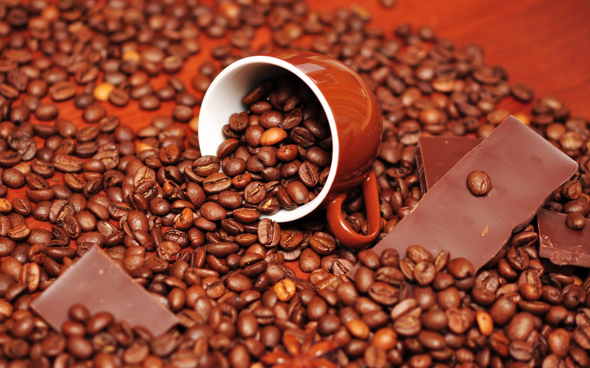 coffee beans, chocolate, coffee, cup, food 4K Ultra