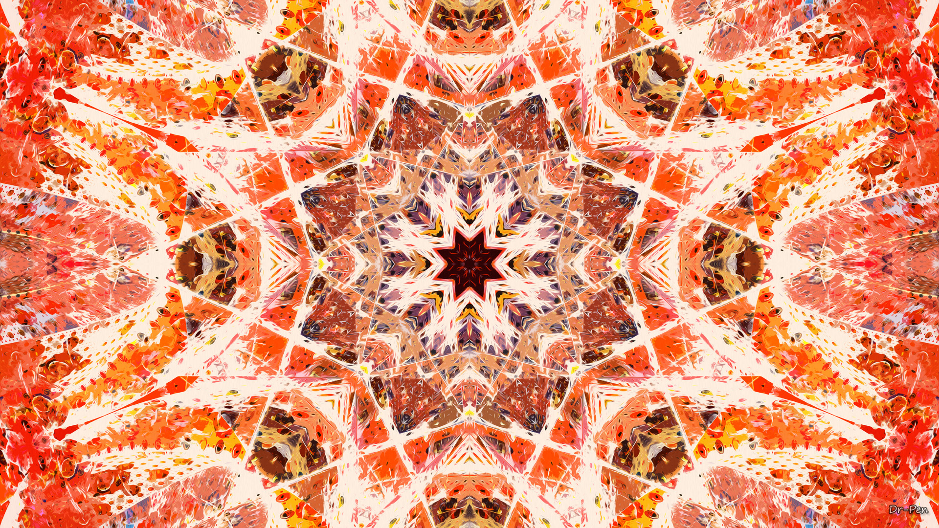 abstract, pattern, mandala, manipulation iphone wallpaper