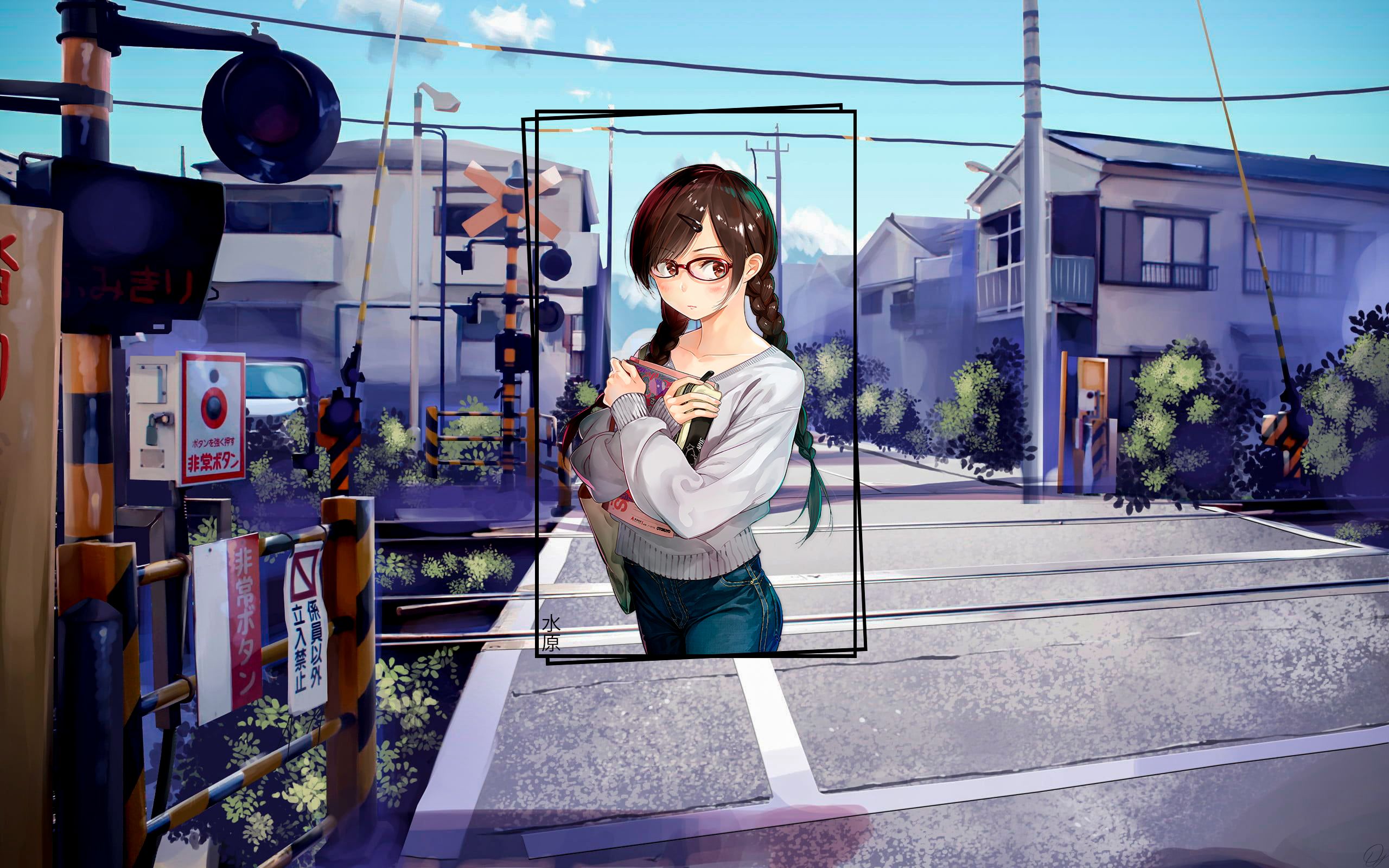 998047 descargar fondo de pantalla animado, kanojo okairishimasu, ojos cafés, chizuru ichinose, lentes, pelo largo: protectores de pantalla e imágenes gratis