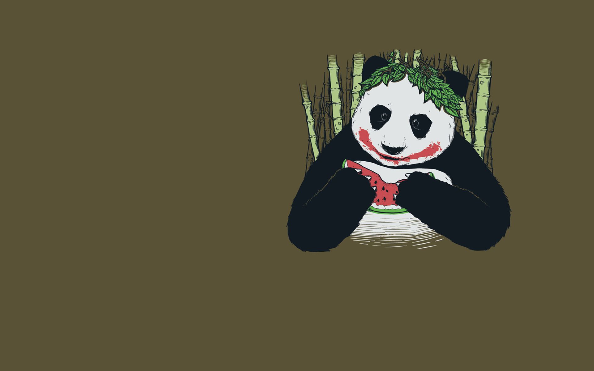 Панда арт обои