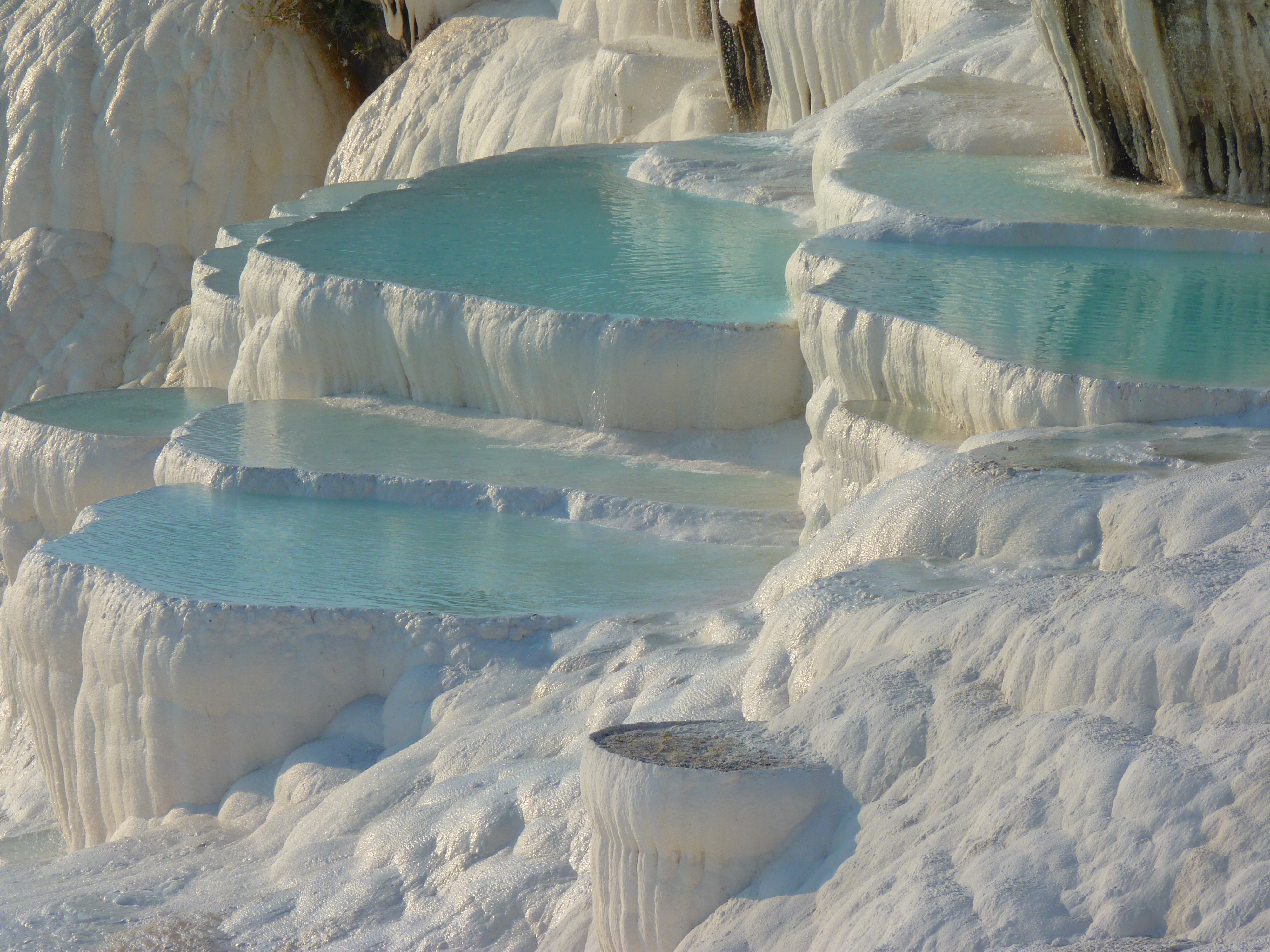 nature, turkey, pamukkale, earth, glacier, hot spring, ice, water, white images