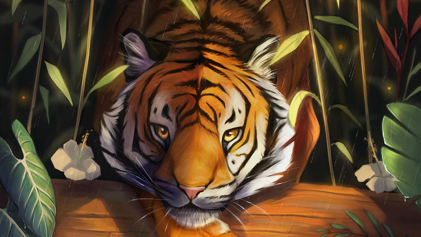 Милый тигр арт