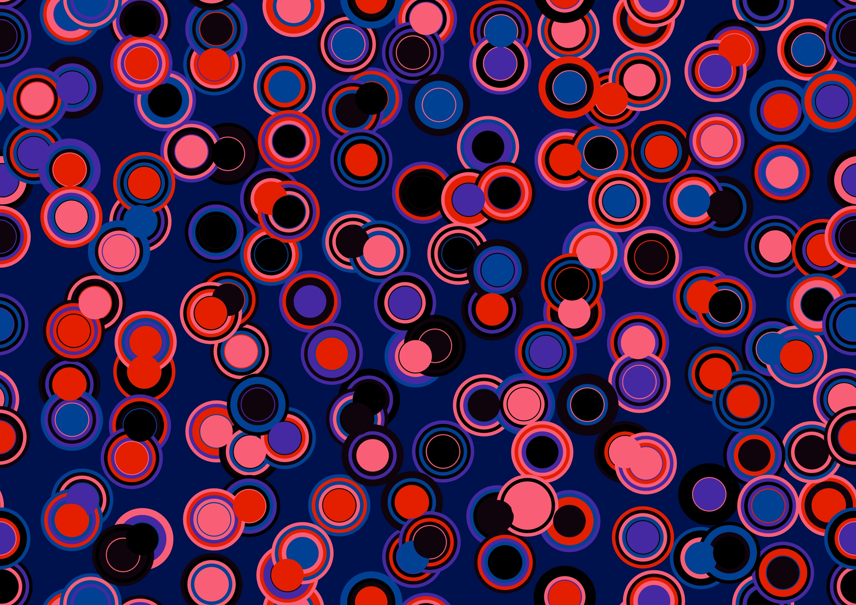 Download mobile wallpaper Motley, Circles, Multicolored, Texture, Forms, Textures, Form for free.