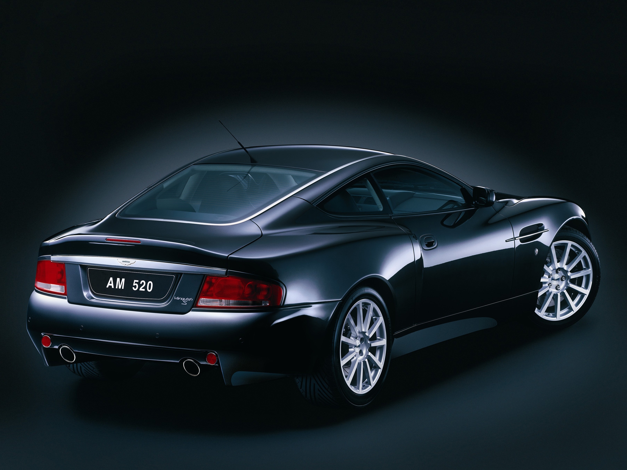 wallpapers cars, aston martin, black, side view, style, 2004, v12, vanquish