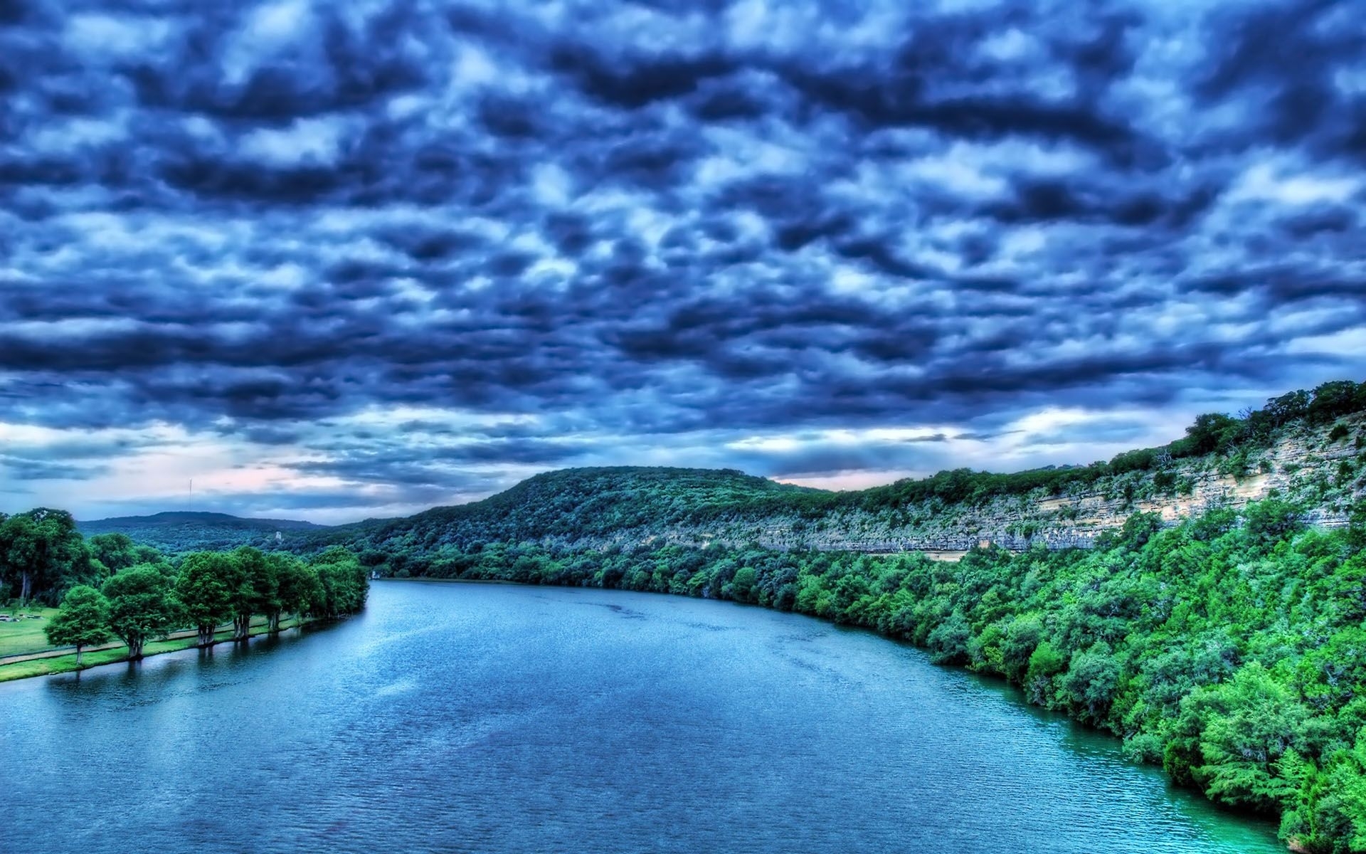 Download mobile wallpaper Sky, Rivers, Landscape for free.