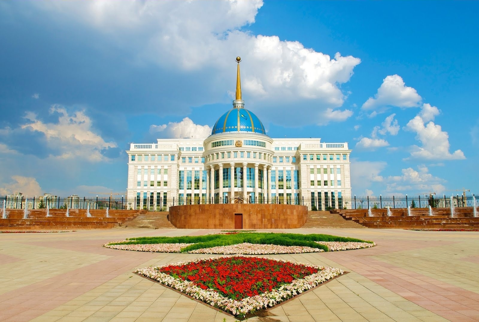 palace, man made, building, cloud, flower, kazakhstan, sky, palaces