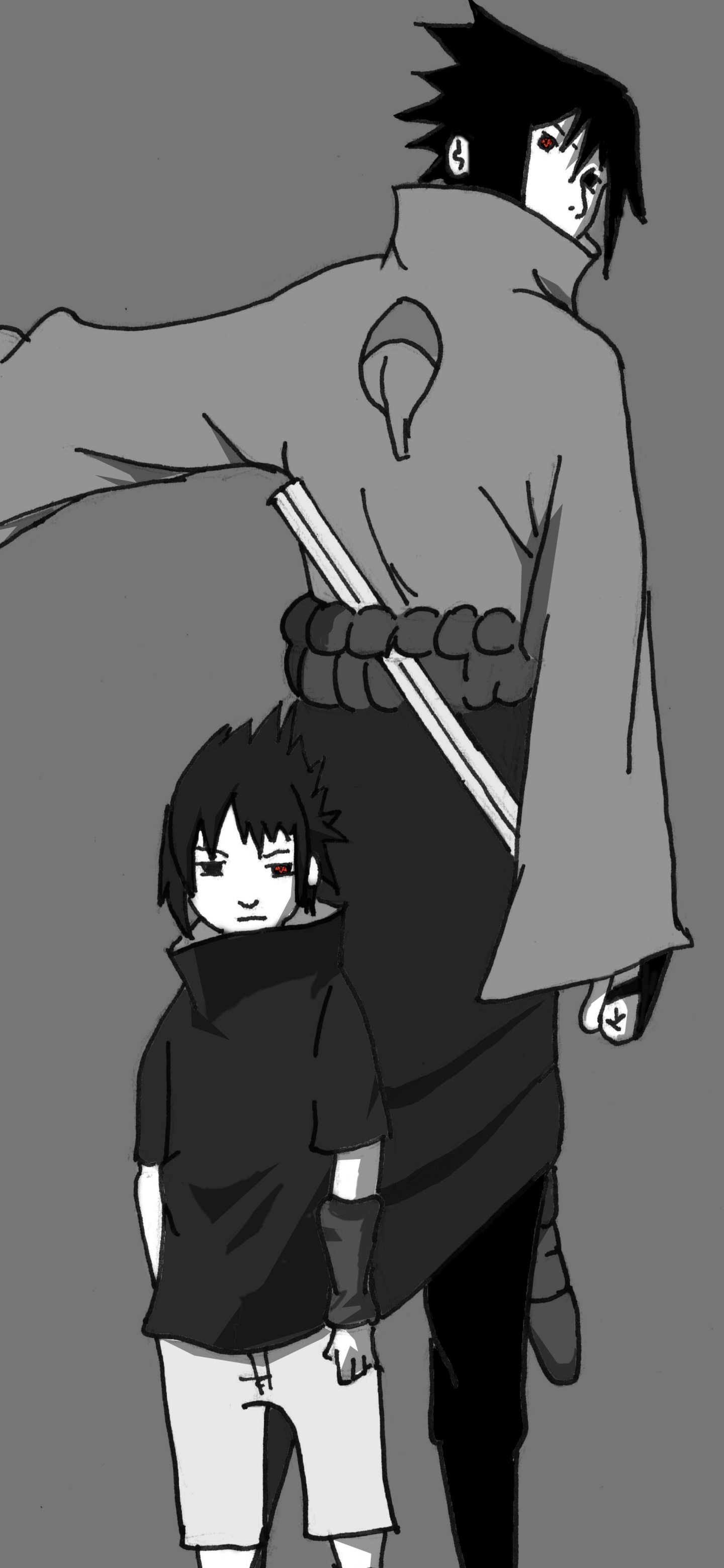 Little Sasuke, anime, uchiha, HD phone wallpaper