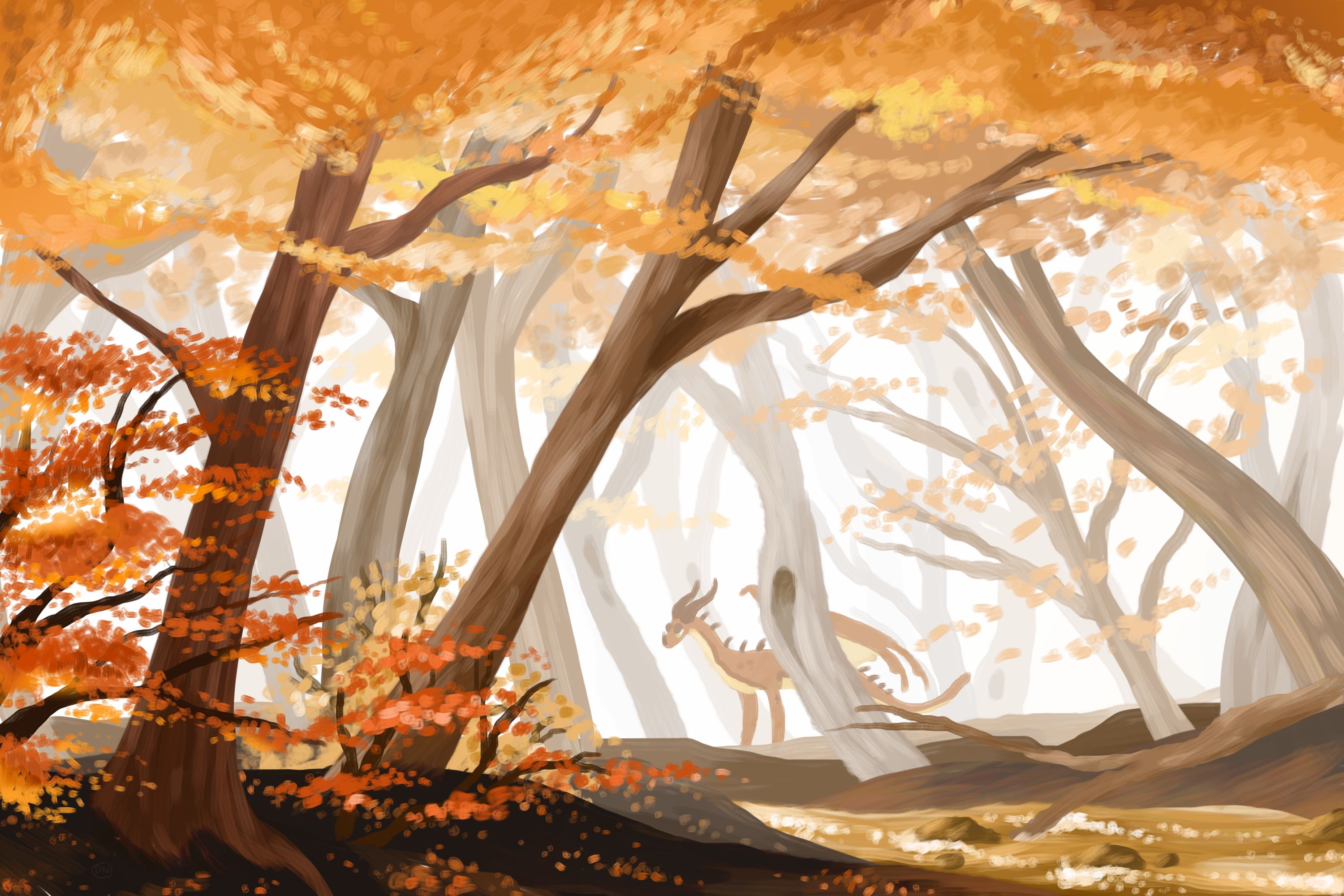 Лесной осенний дракон