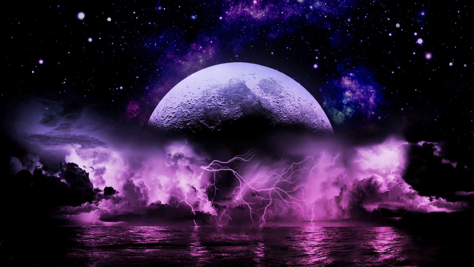 Wallpaper Purple planet meteors in space 1920x1200 HD Picture Image