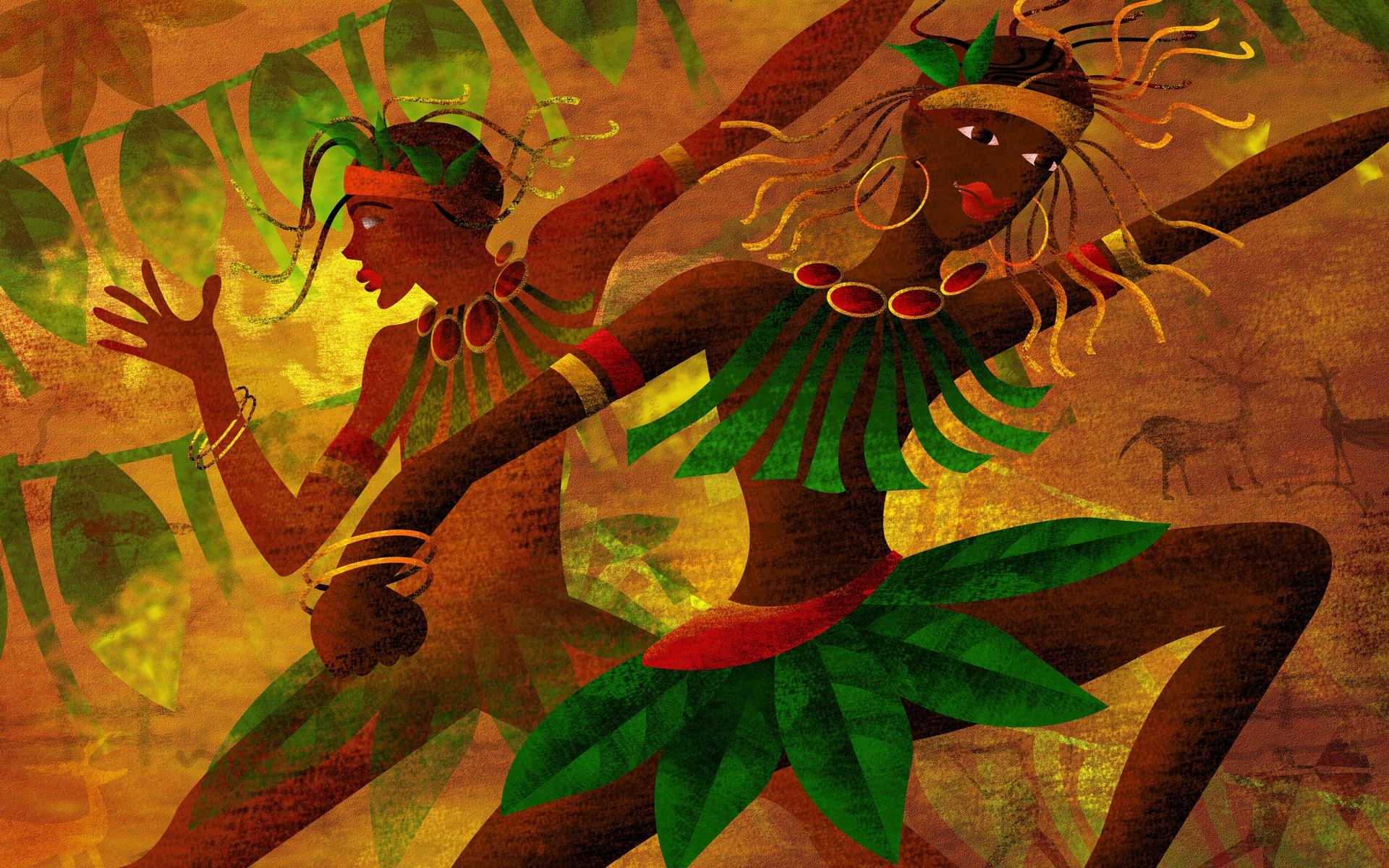 Африканские танцы арт