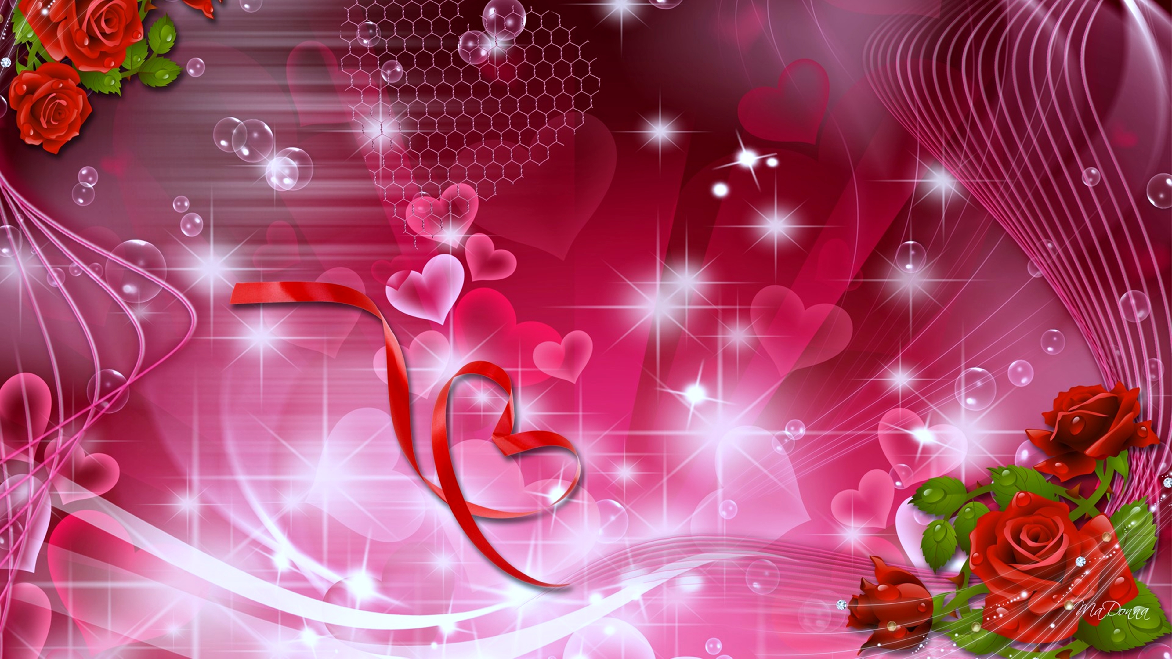 Mobile wallpaper love, artistic, rose, heart, romantic