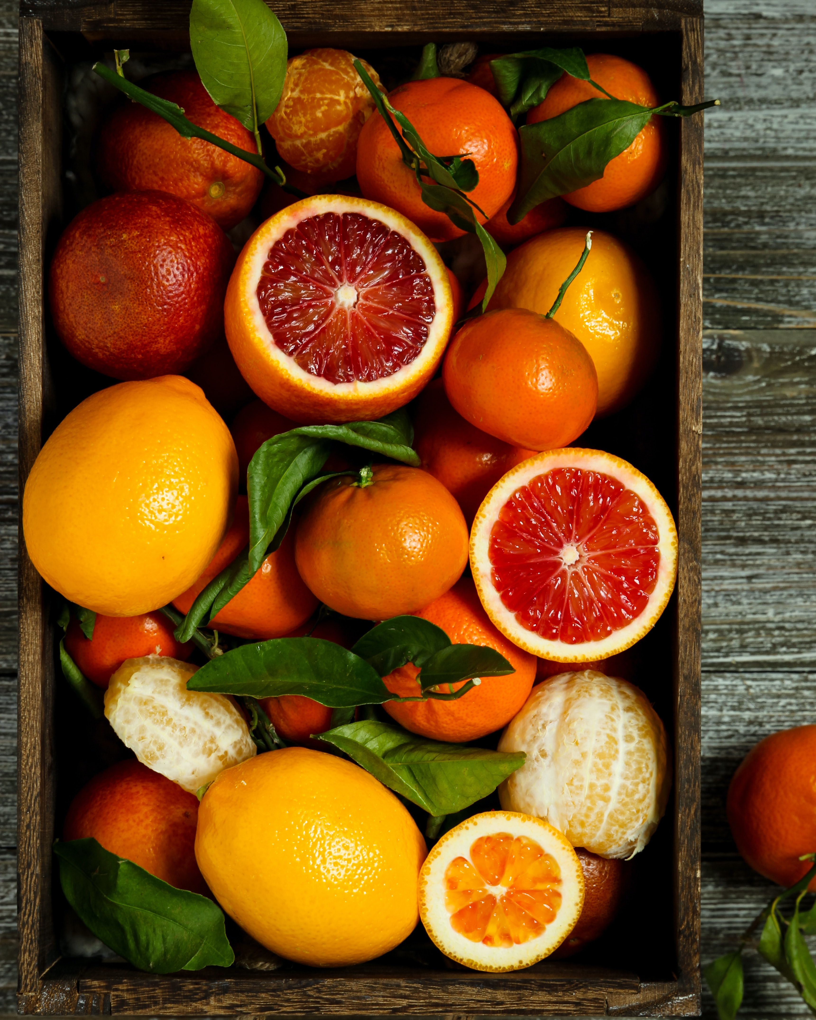 food, fruits, oranges, basket, grapefruit