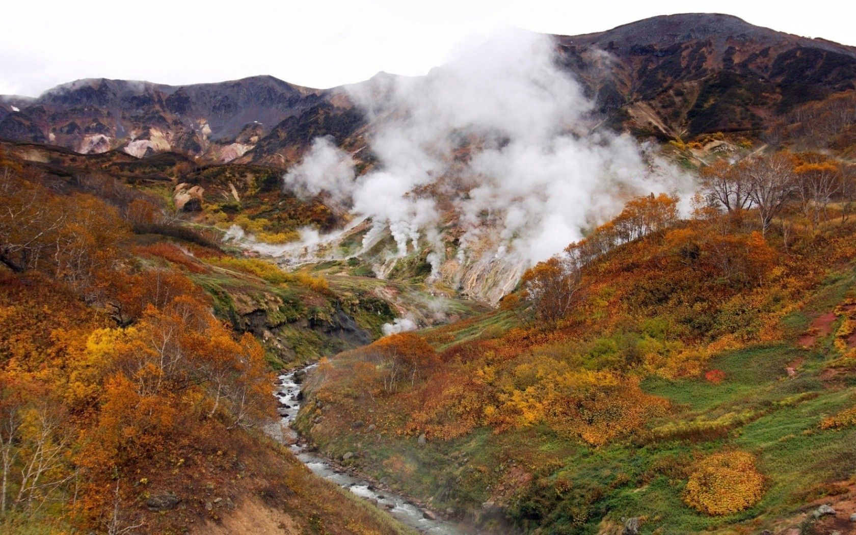 volcano, nature, mountains, smoke, steam, eruption Free Stock Photo