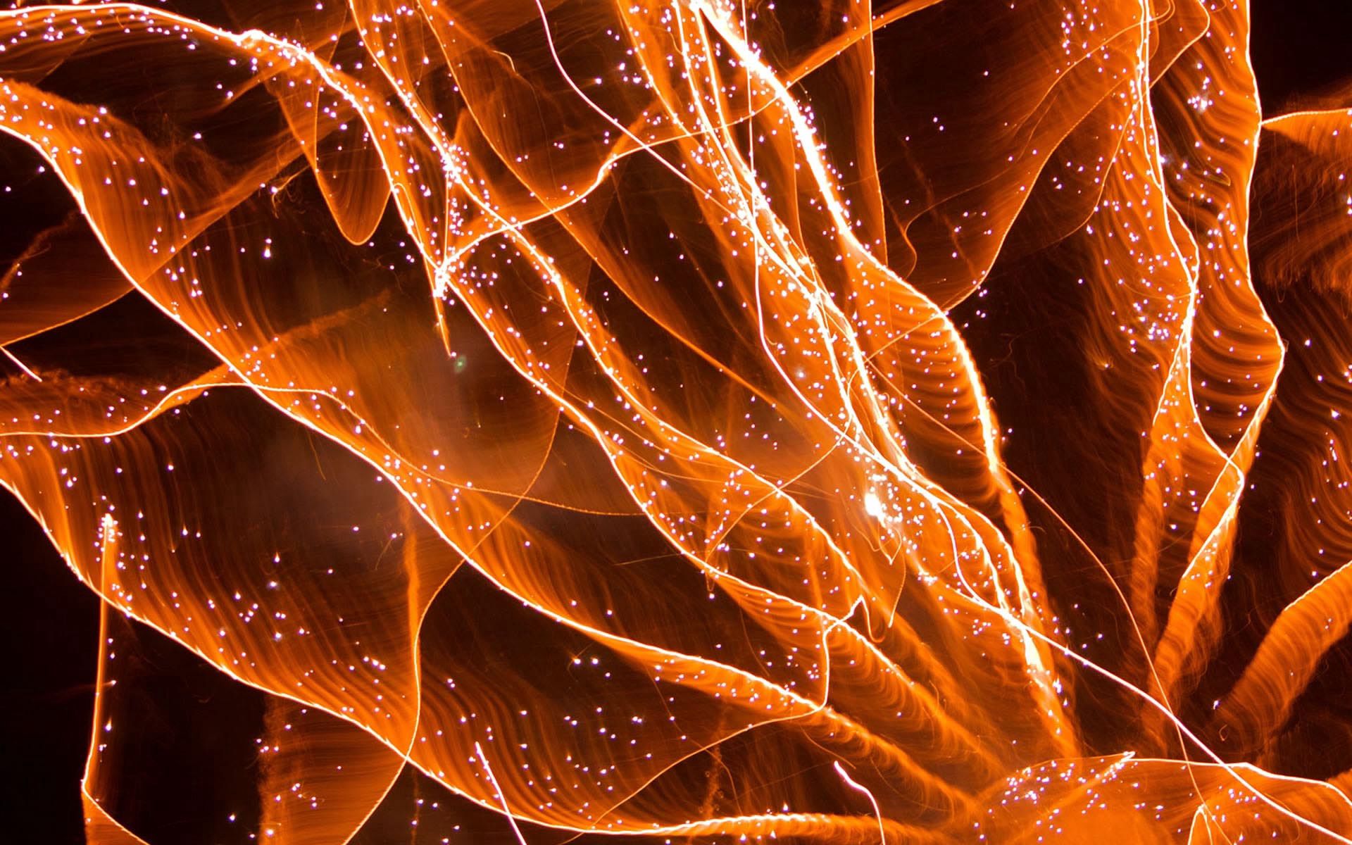 HD wallpaper point, abstract, fire, bright, lines, points