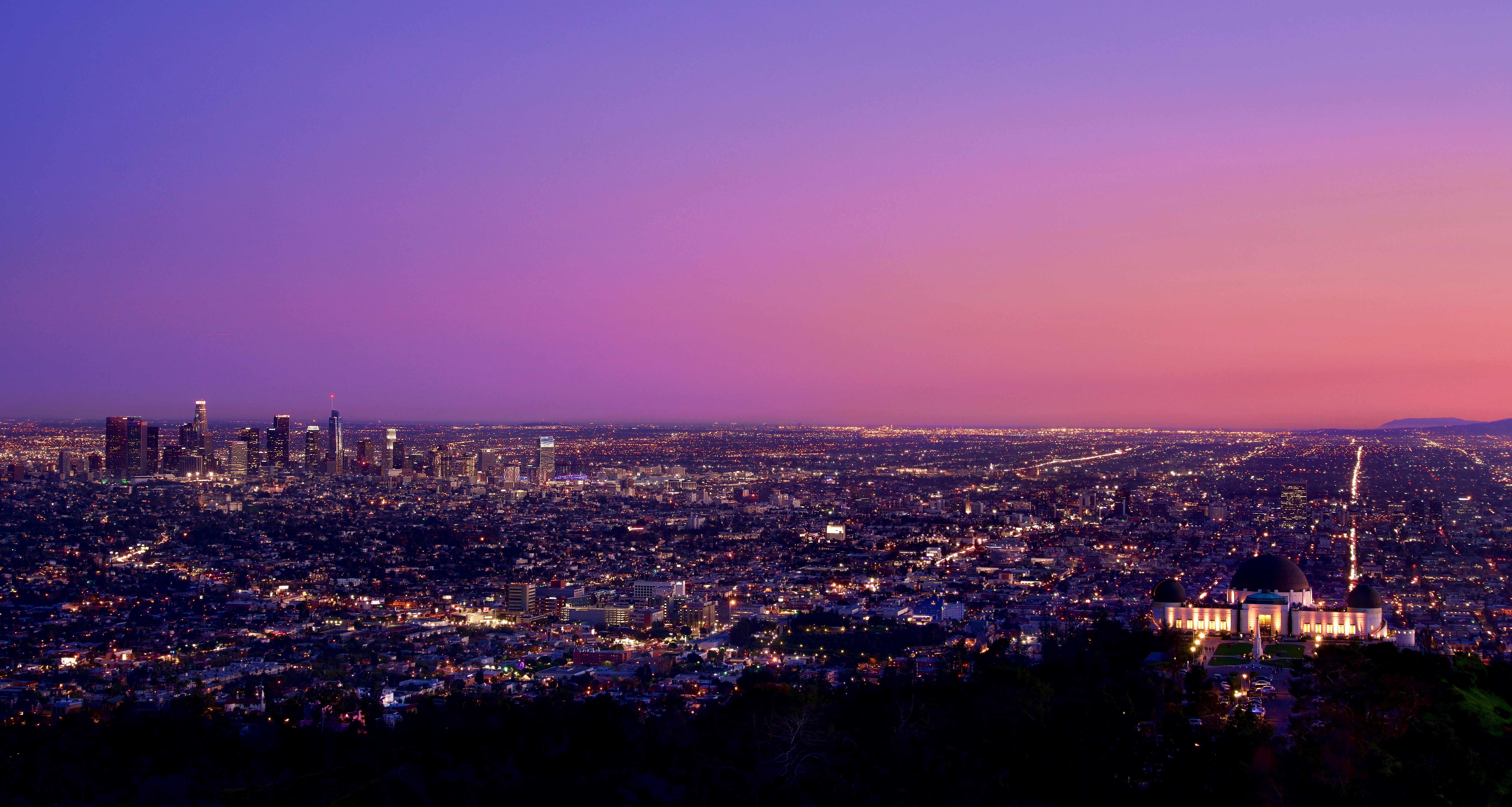 77375 скачать картинку лос анджелес, огни города, ночной город, сша, города, ночь - обои и заставки бесплатно