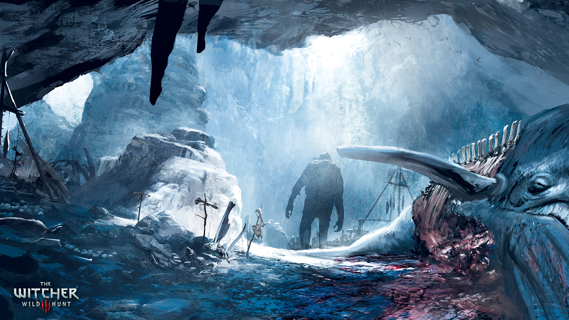 concept art, video game, the witcher 3: wild hunt, fantasy, monster, the witcher, troll