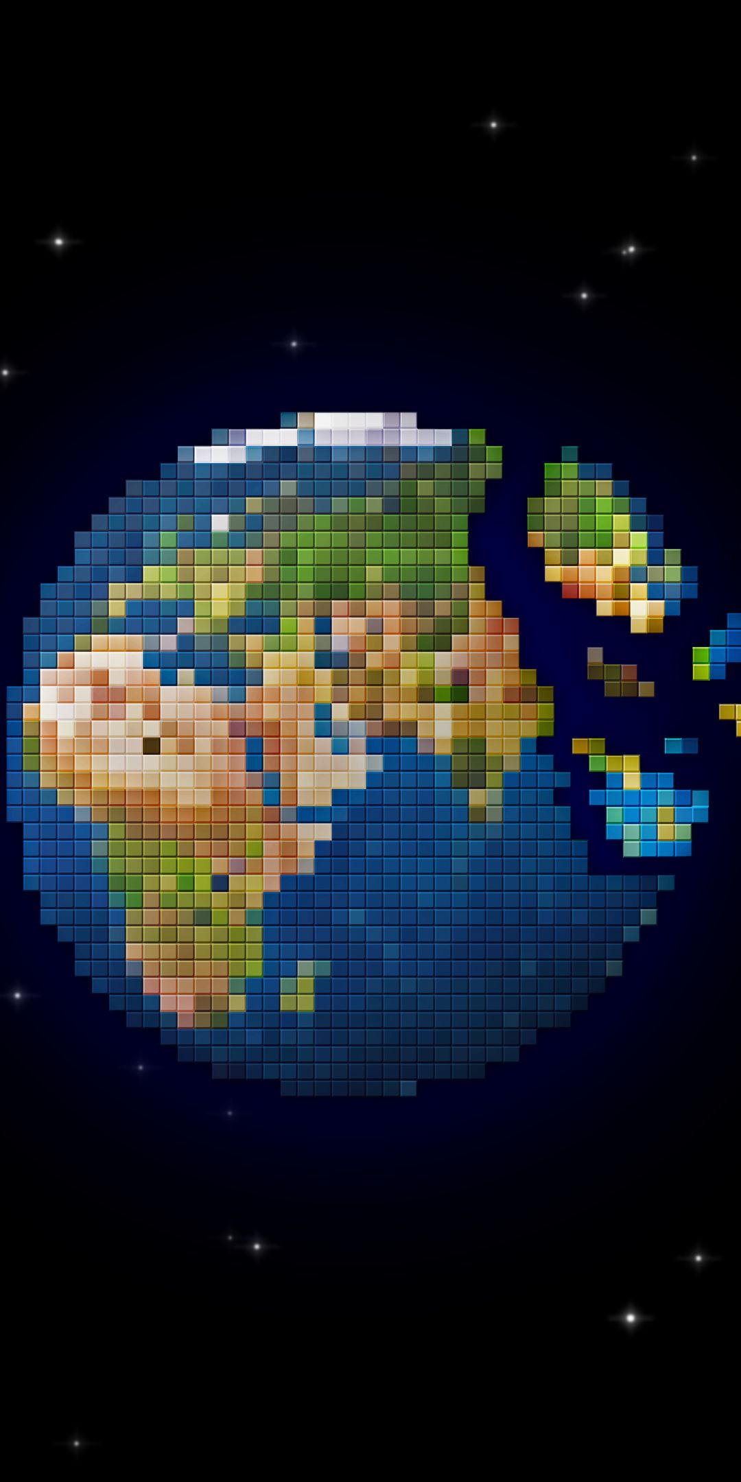 Планета земля пиксель арт