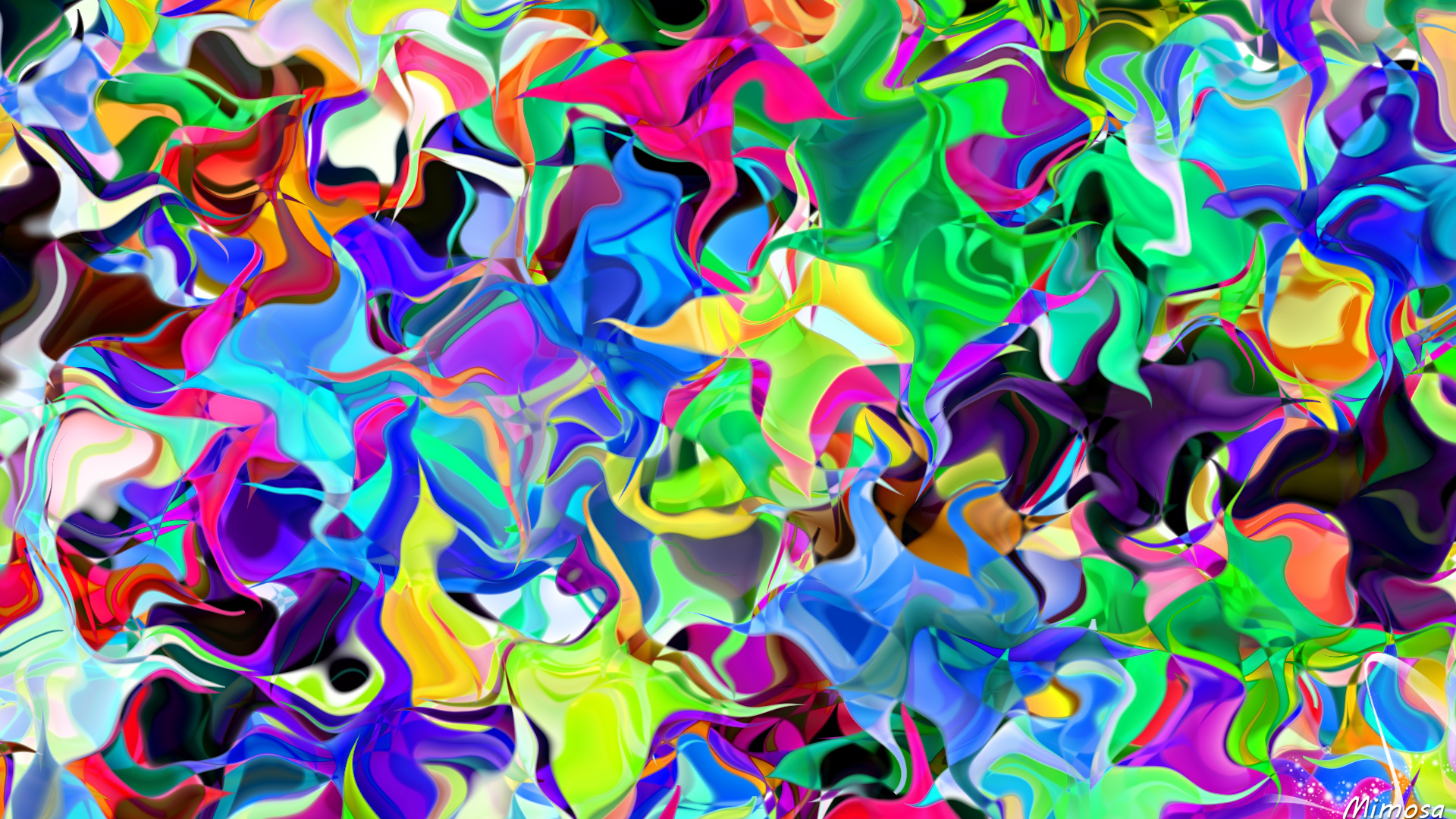 abstract, colors, colorful, distortion, ripple, shapes 8K