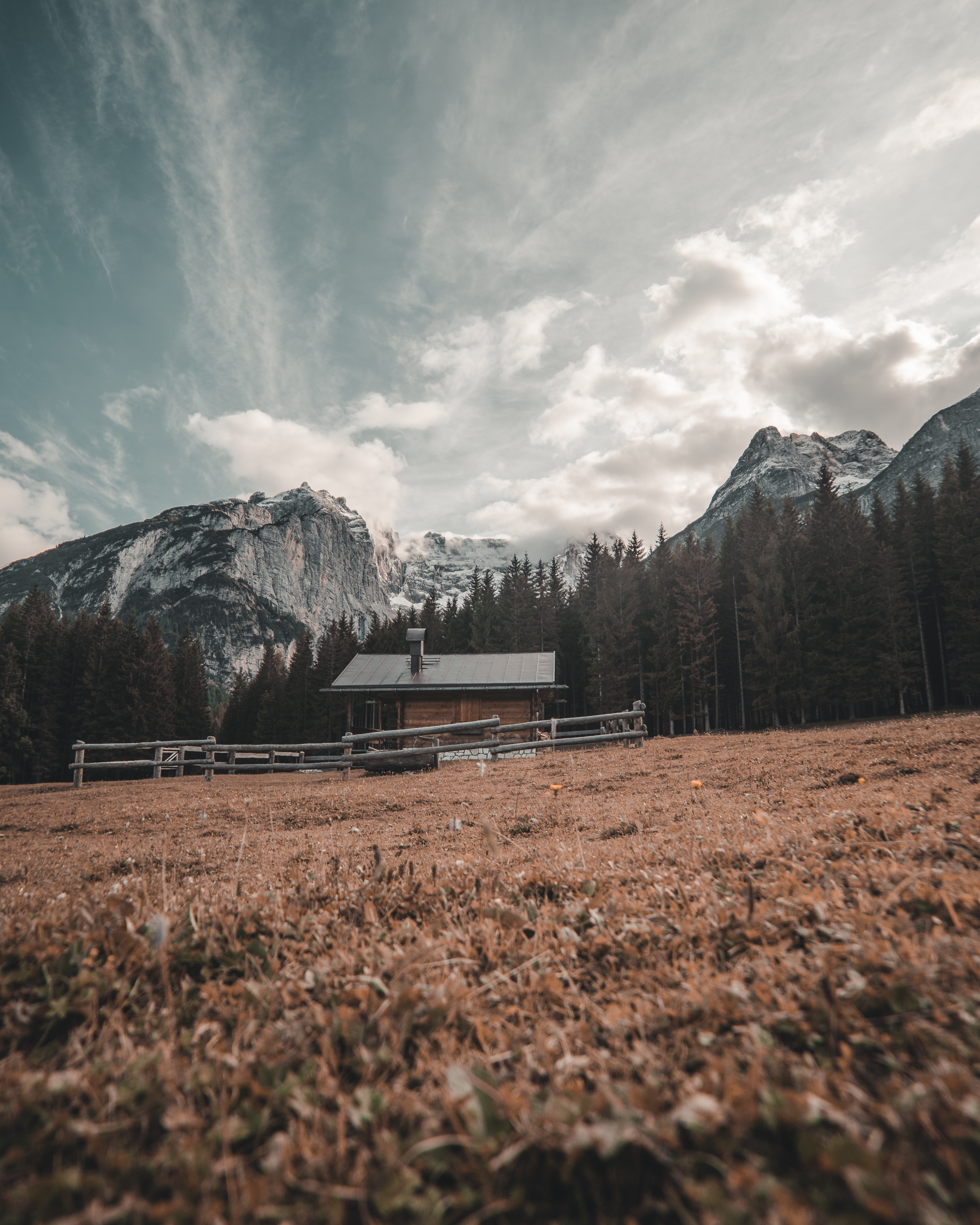 mountains, italy, nature, privacy, seclusion, small house, lodge, dolomites