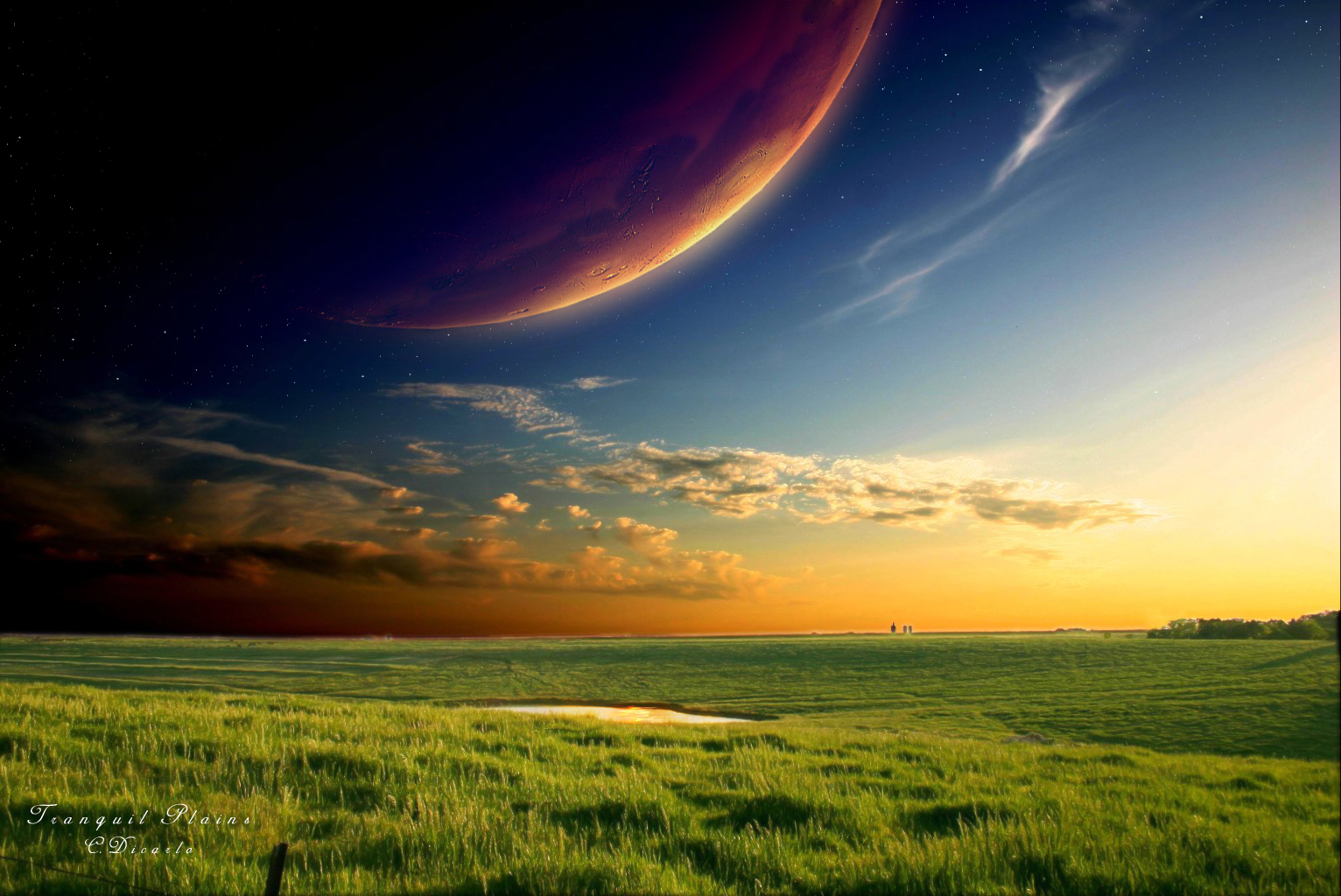 sky, earth, landscape, a dreamy world, planet High Definition image
