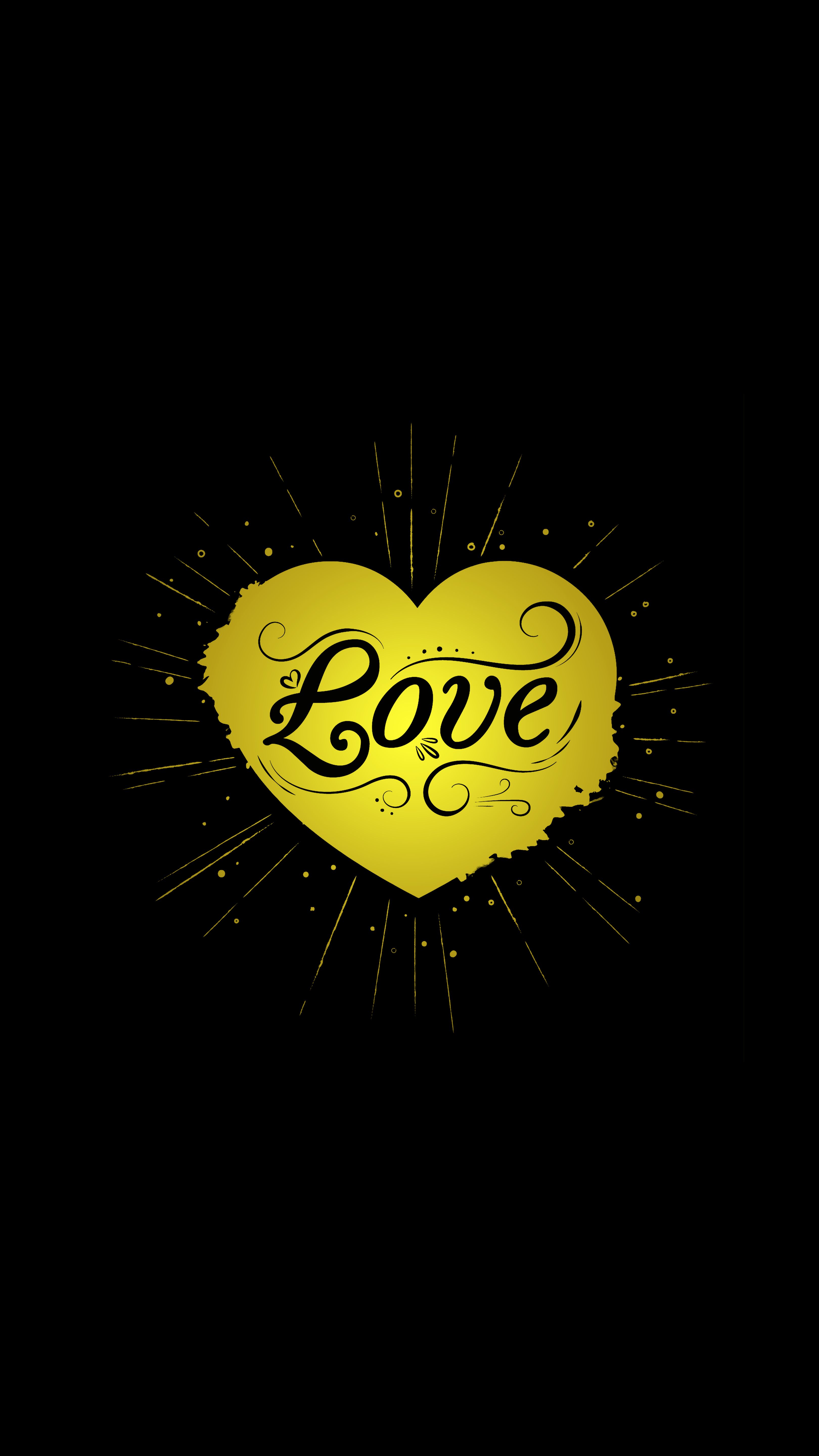 Download mobile wallpaper Beams, Rays, Inscription, Vector, Heart, Love for free.